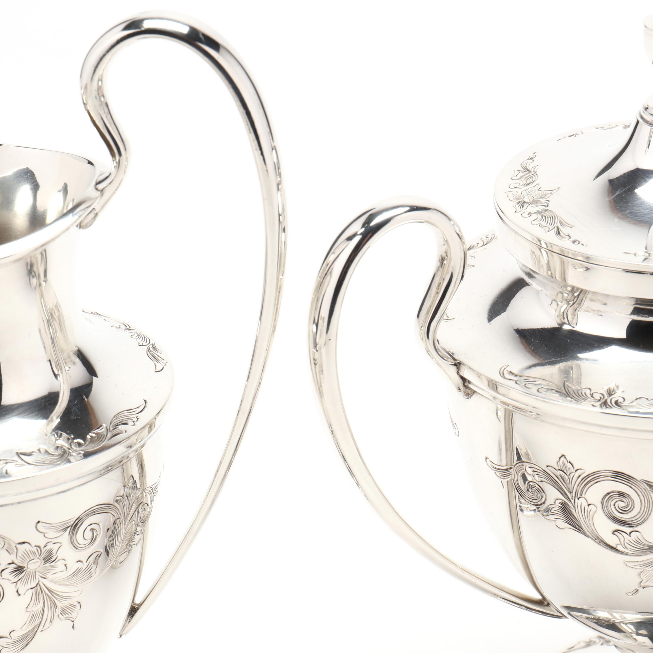 S. Kirk & Son Old Maryland Sterling Silver Five Piece Tea & Coffee