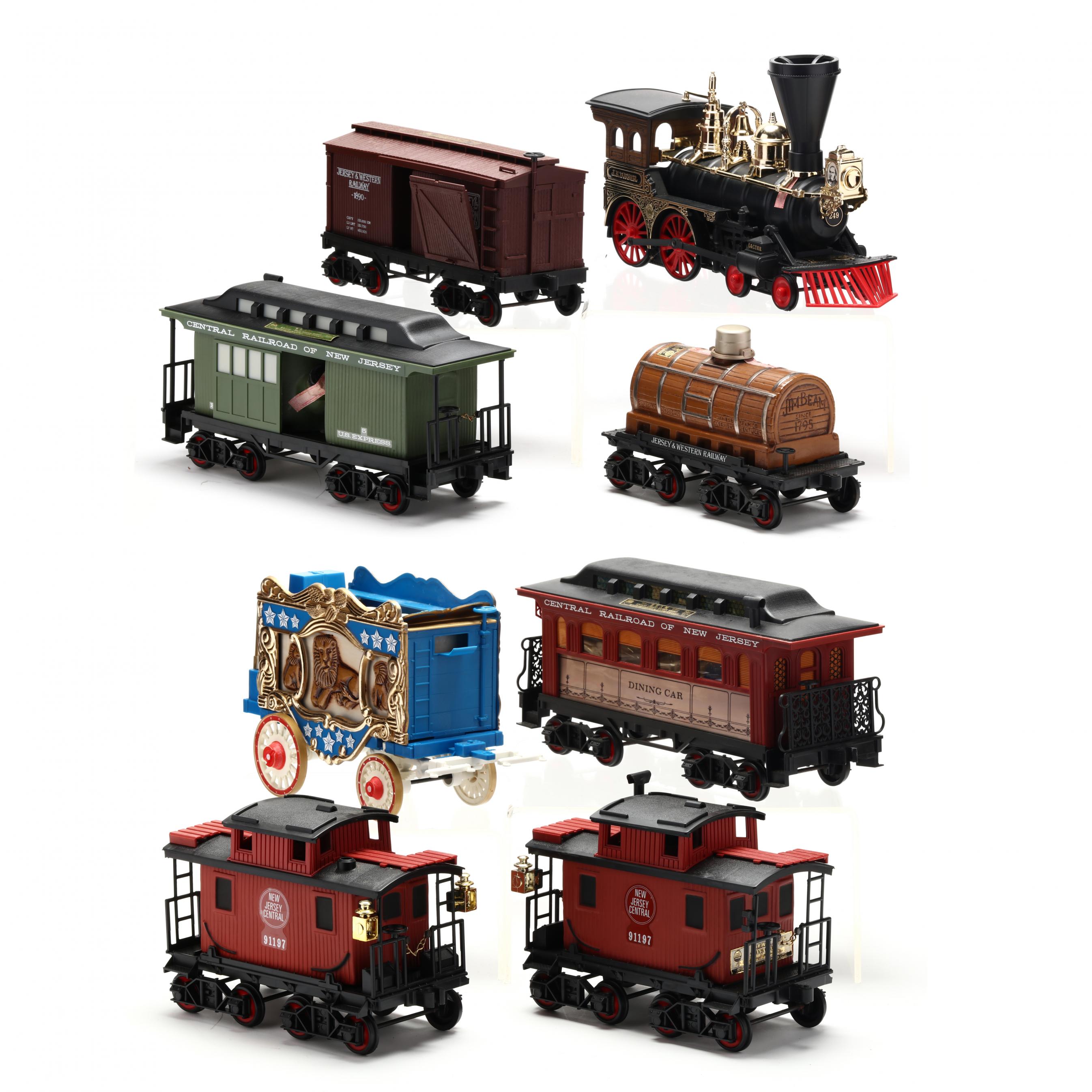 Jim Beam Bourbon Whiskey in Train Decanter Set (Lot 7214 - Rare