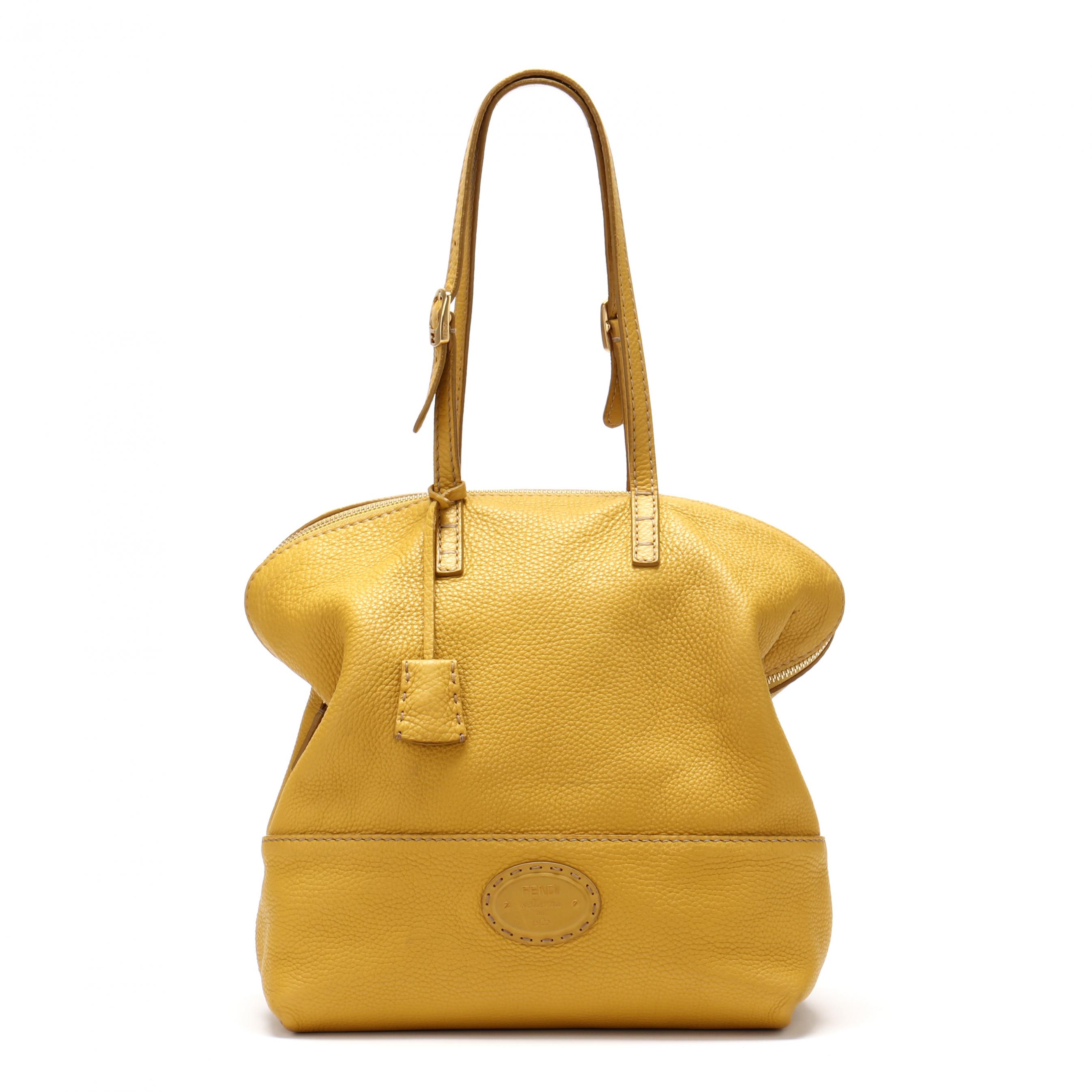 Fendi Large Mustard Yellow Tote (Lot 2026 - Luxury Accessories
