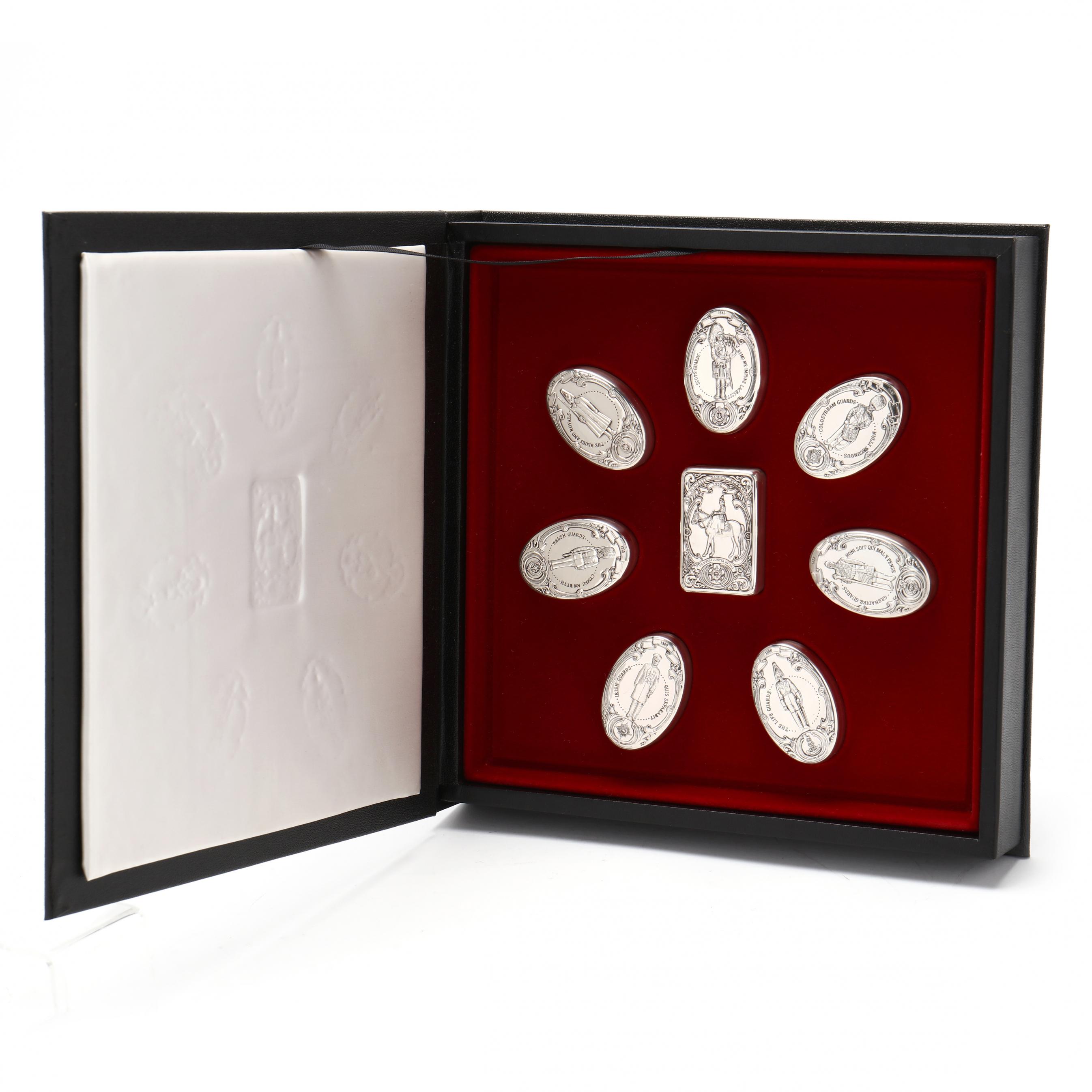 The Franklin Mint Guards Regiments Sterling Silver Box