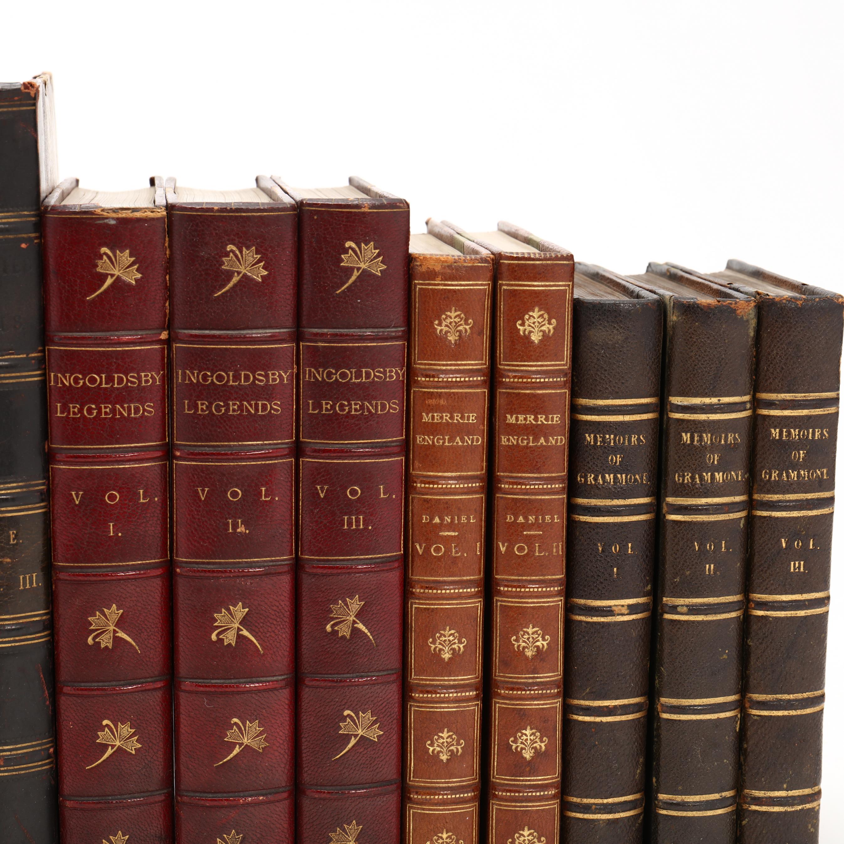 Thirty-Eight (38) 18th and 19th Century English Leather