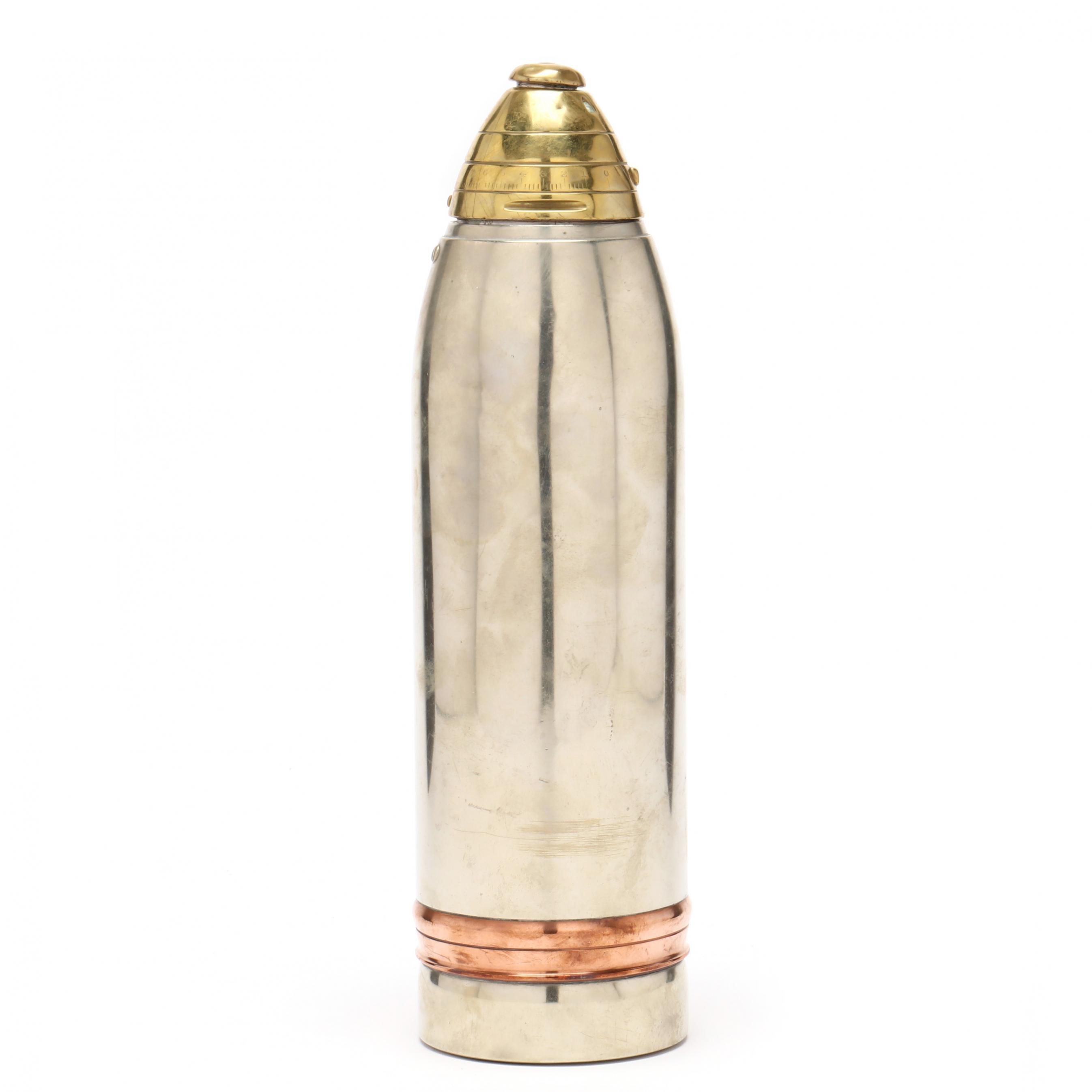Antique Gorham WWI Artillery Shell Silver-Plated Cocktail Shaker