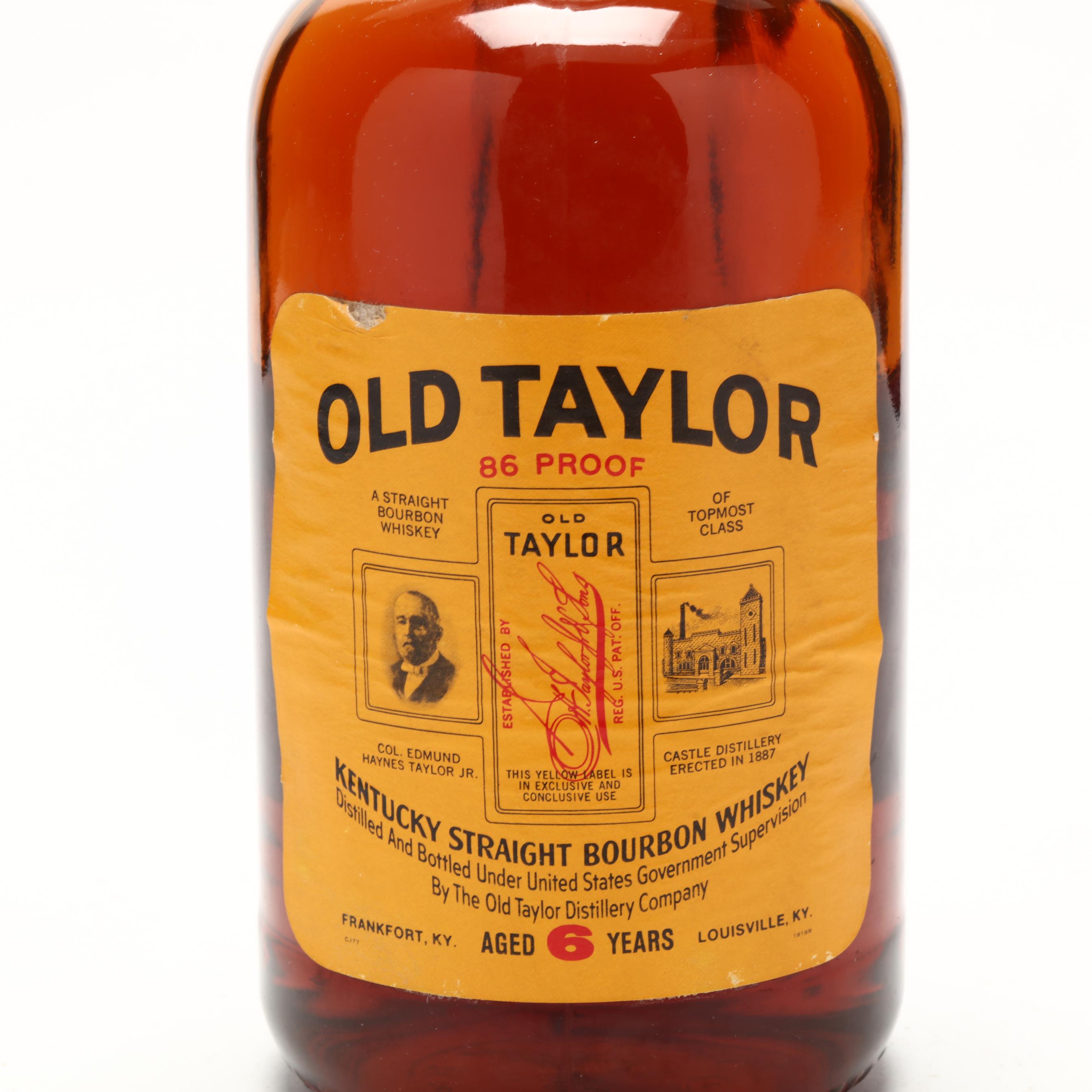 Old Taylor Bourbon Whiskey (Lot 8015 - Rare SpiritsOct 13
