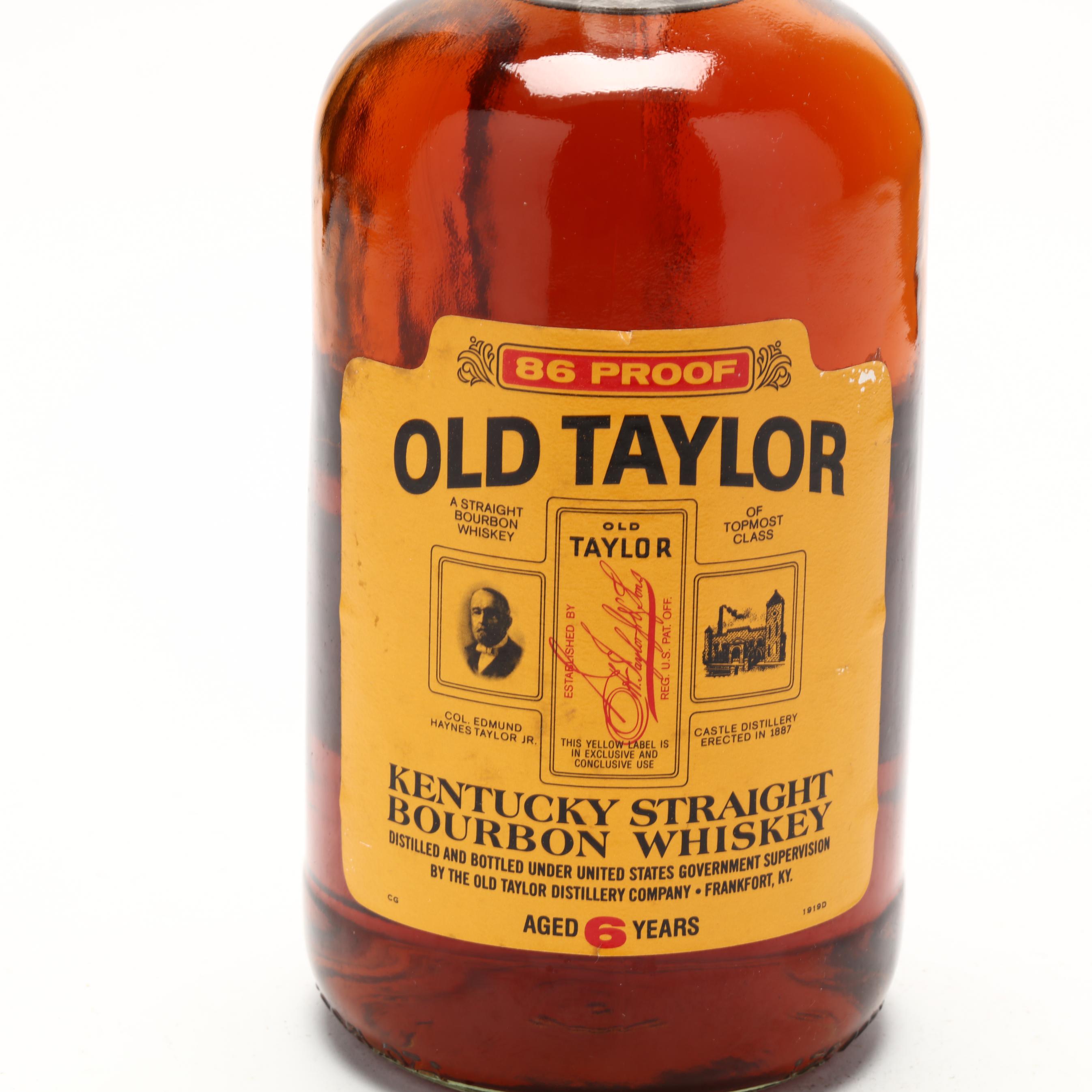 Old Taylor Bourbon Whiskey (Lot 8016 - Rare SpiritsOct 13, 2023