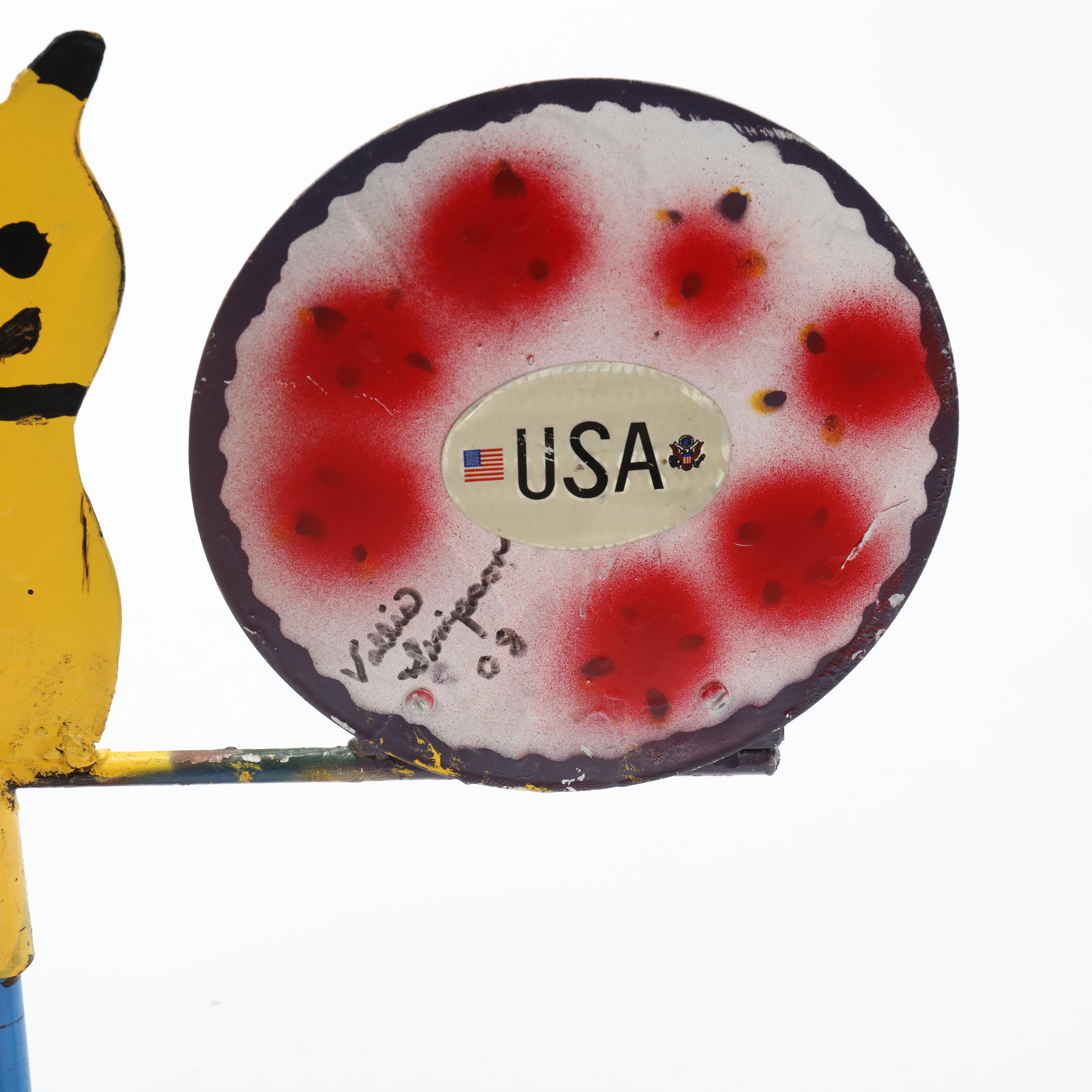 Vollis Simpson (NC, 1919-2013), Whirligig with Yellow Feline