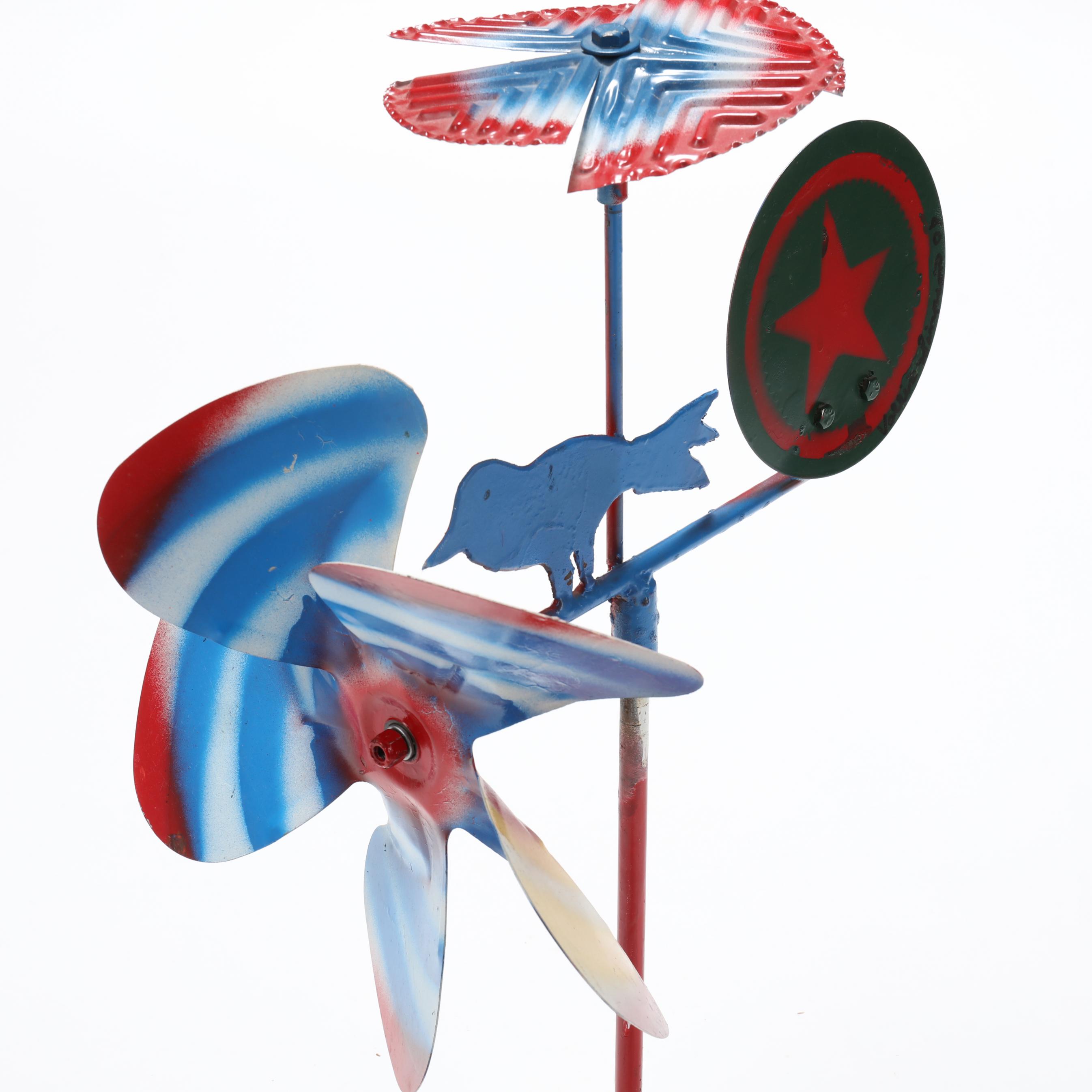 Holywings© ホーリーウィングス Vollis Simpson (NC, 1919-2013), Whirligig with Blue Bird