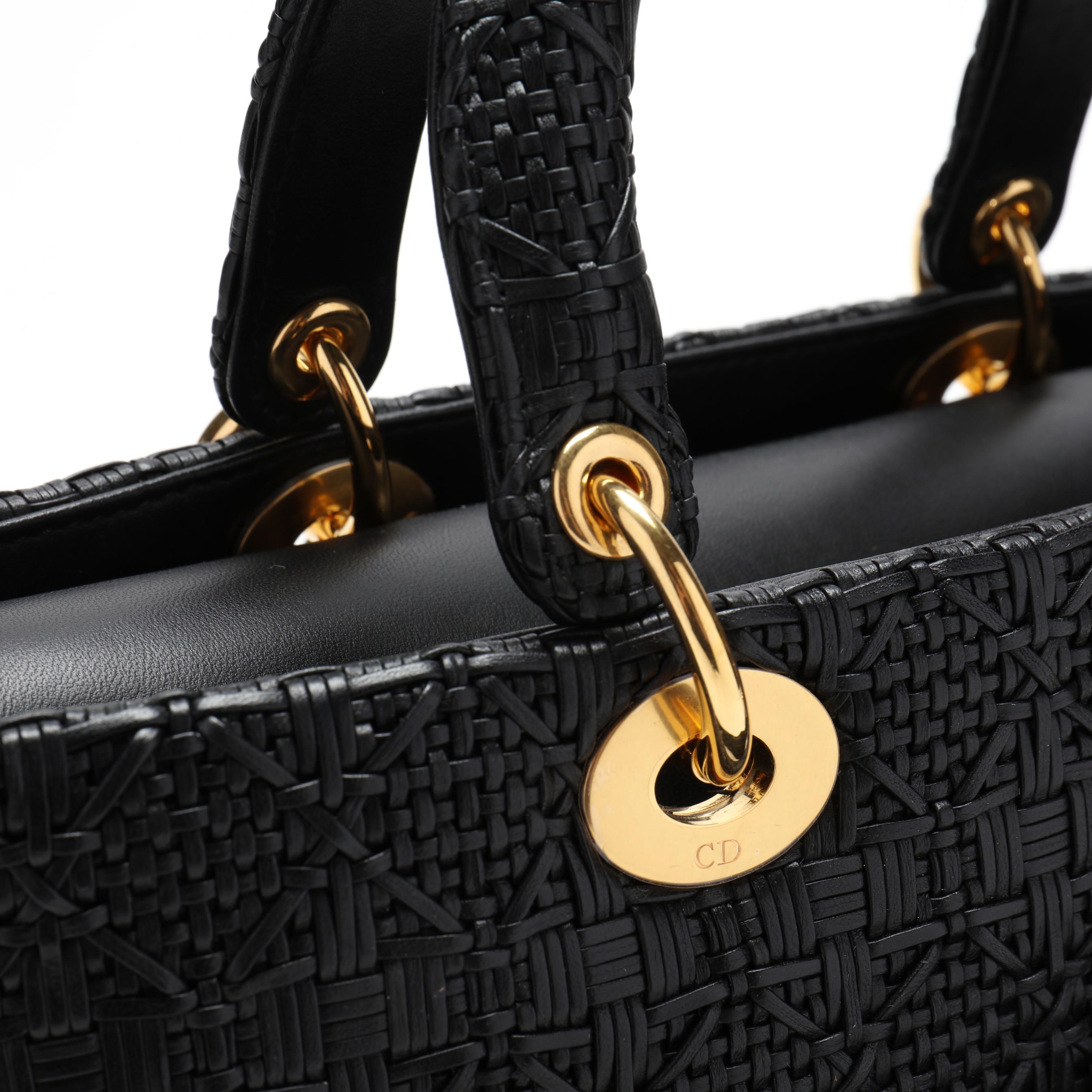 Christian Dior Lady Dior Bag Cannage Woven Leather (Lot 1056 Christian Dior Lady Dior Bag Cannage Woven Leather (Lot 1056