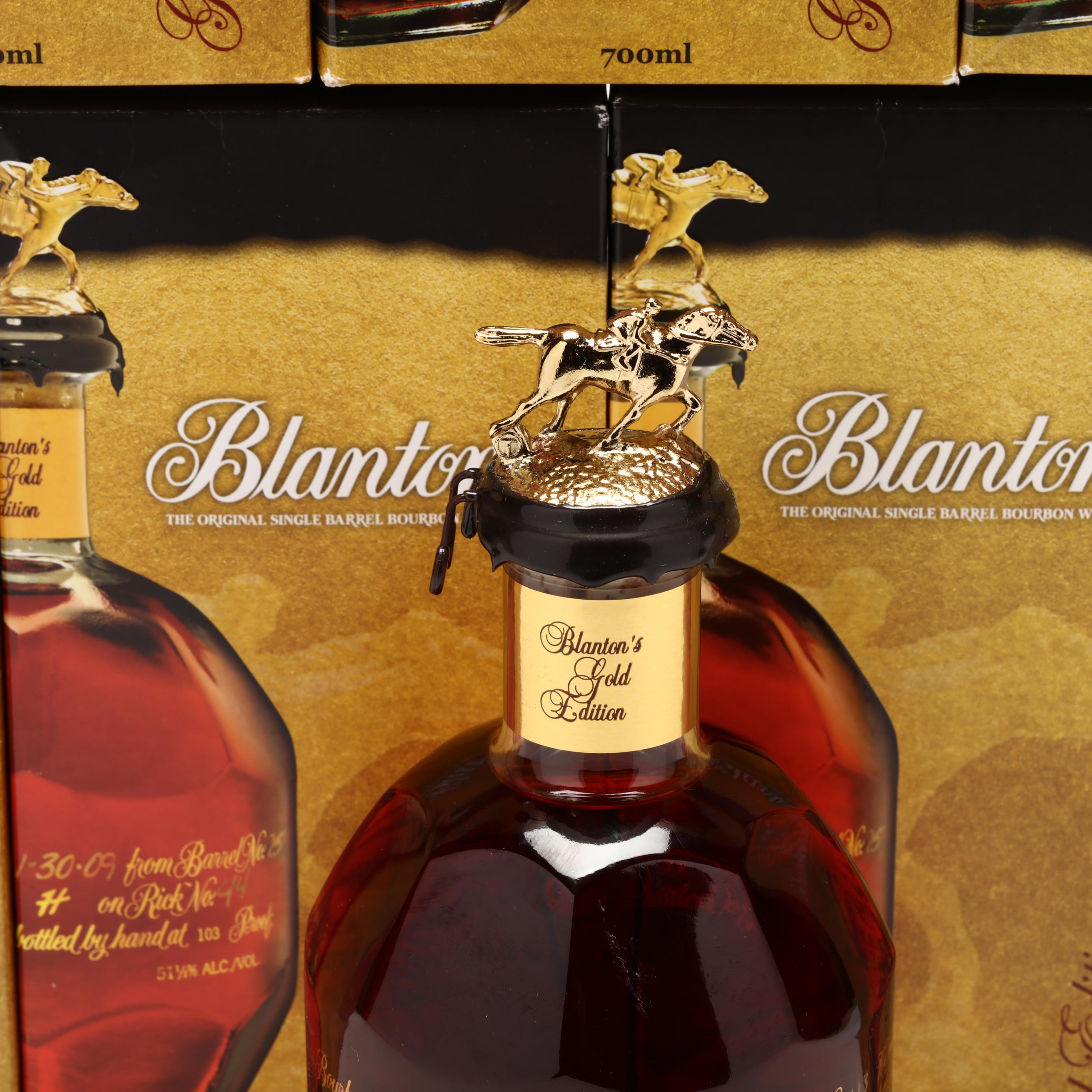 Blanton's Gold Edition Single Barrel Bourbon Whiskey with B Blanton's Gold Edition Single Barrel Bourbon Whiskey with B