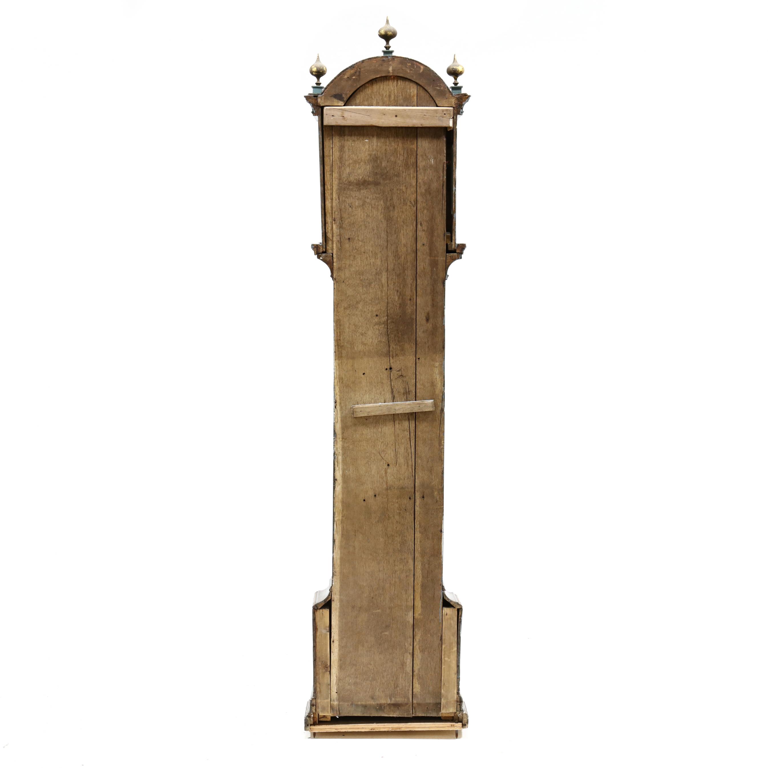 Antique English Chinoiserie Tall Case Clock, Henry Baker, Malling