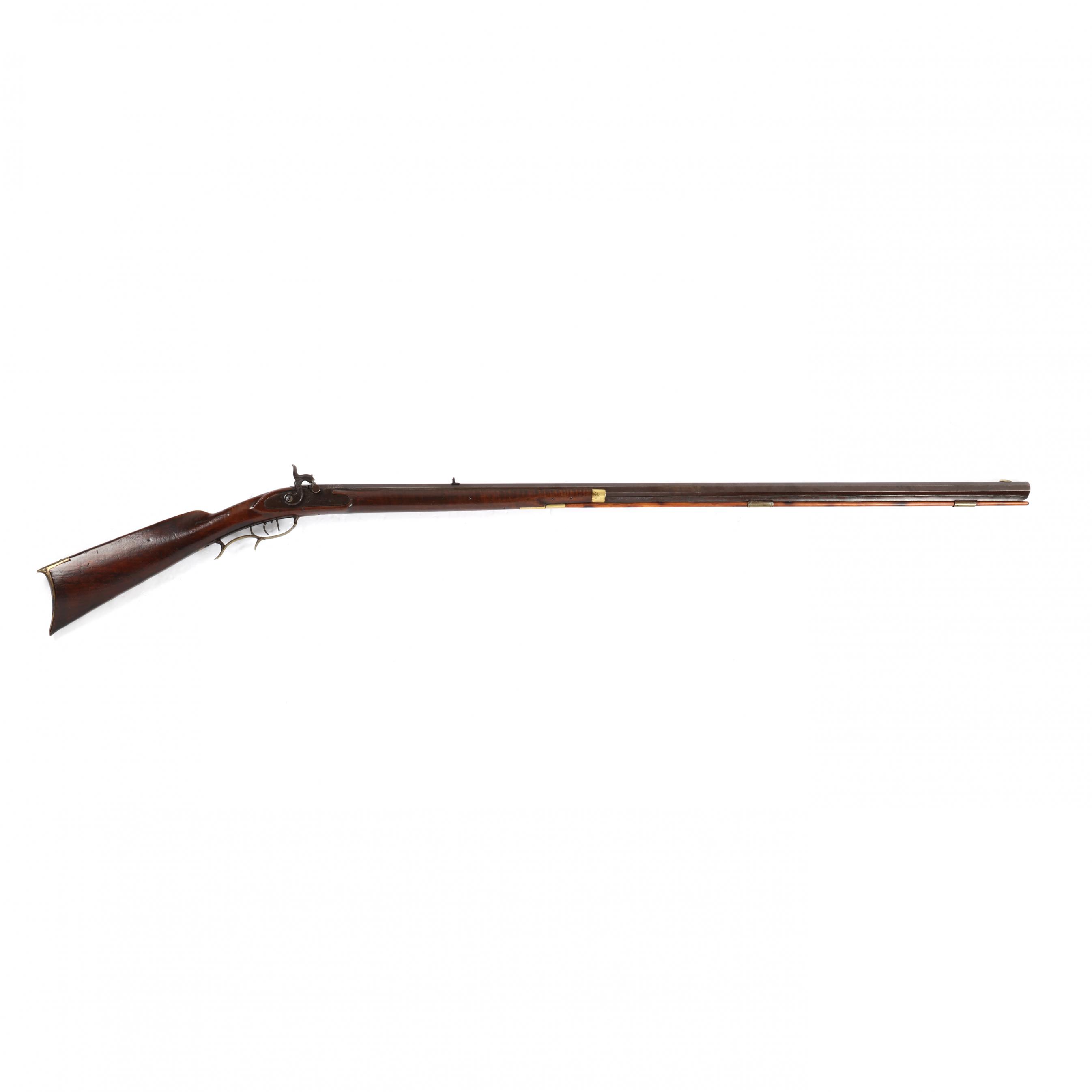 Anderson Lamb (NC, 1815-1891), Half-Stock Percussion Rifle (Lot