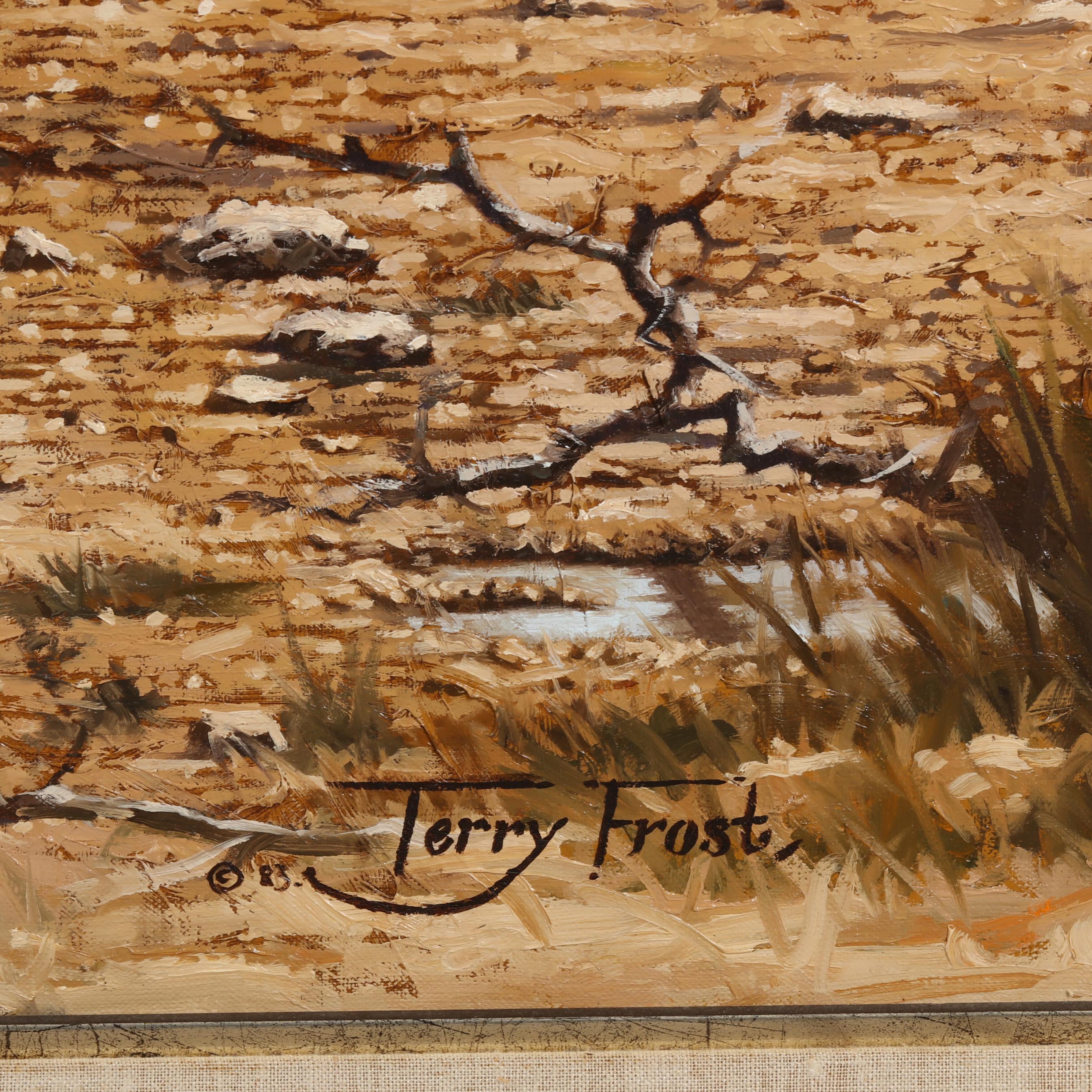 Terry Isaac Frost (American, 1946-2019) Large Painting, Leopard