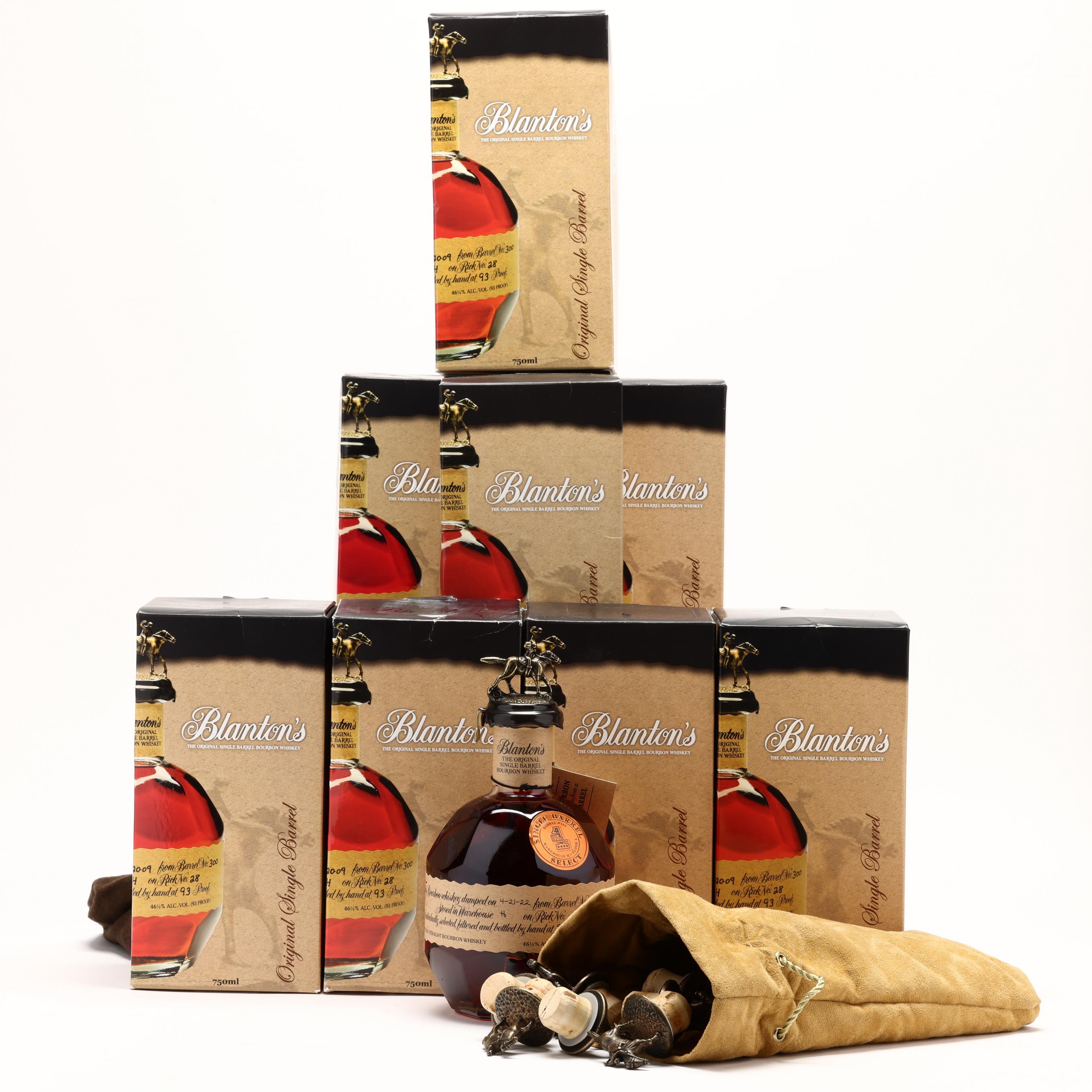 Blanton's 700ml “dumped on 4-11-13” Blanton's Single Barrel Dumped