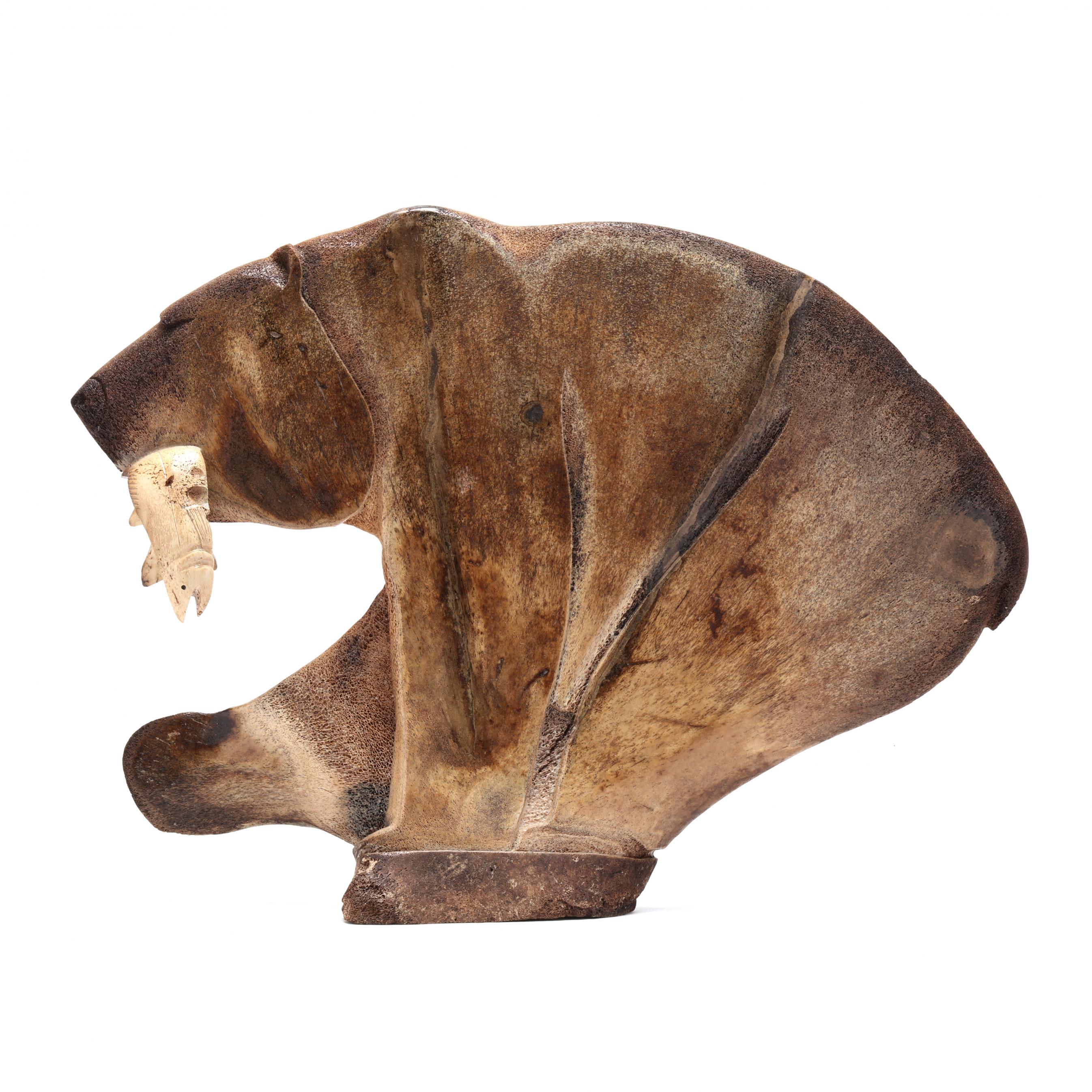 Chivly Chupak (Cambodian-Alaskan), Brown Bear with Fish (Lot 1142