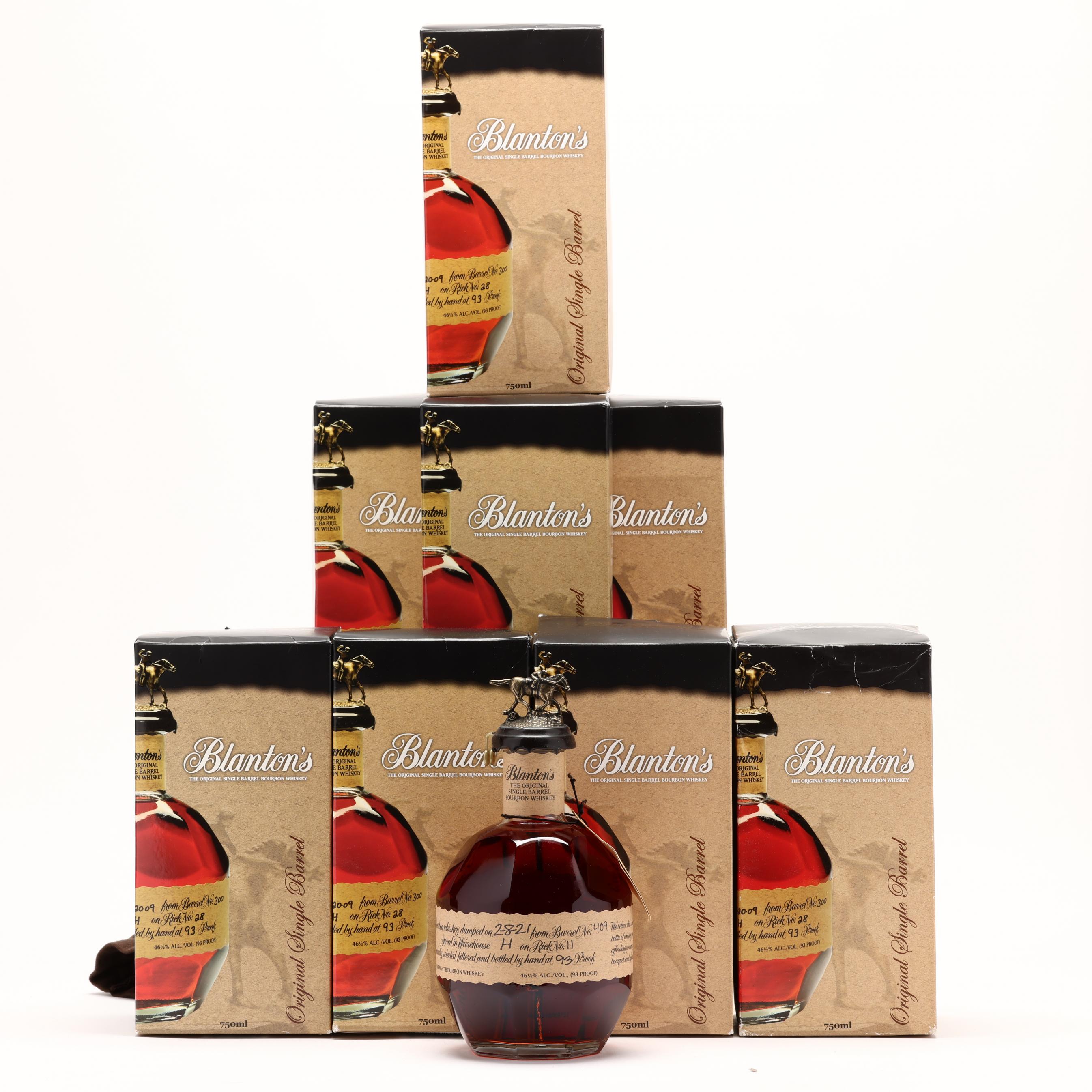 Blanton's Single Barrel Bourbon Whiskey with B, L, A, N, T Blanton's Single Barrel Bourbon Whiskey with B, L, A, N, T