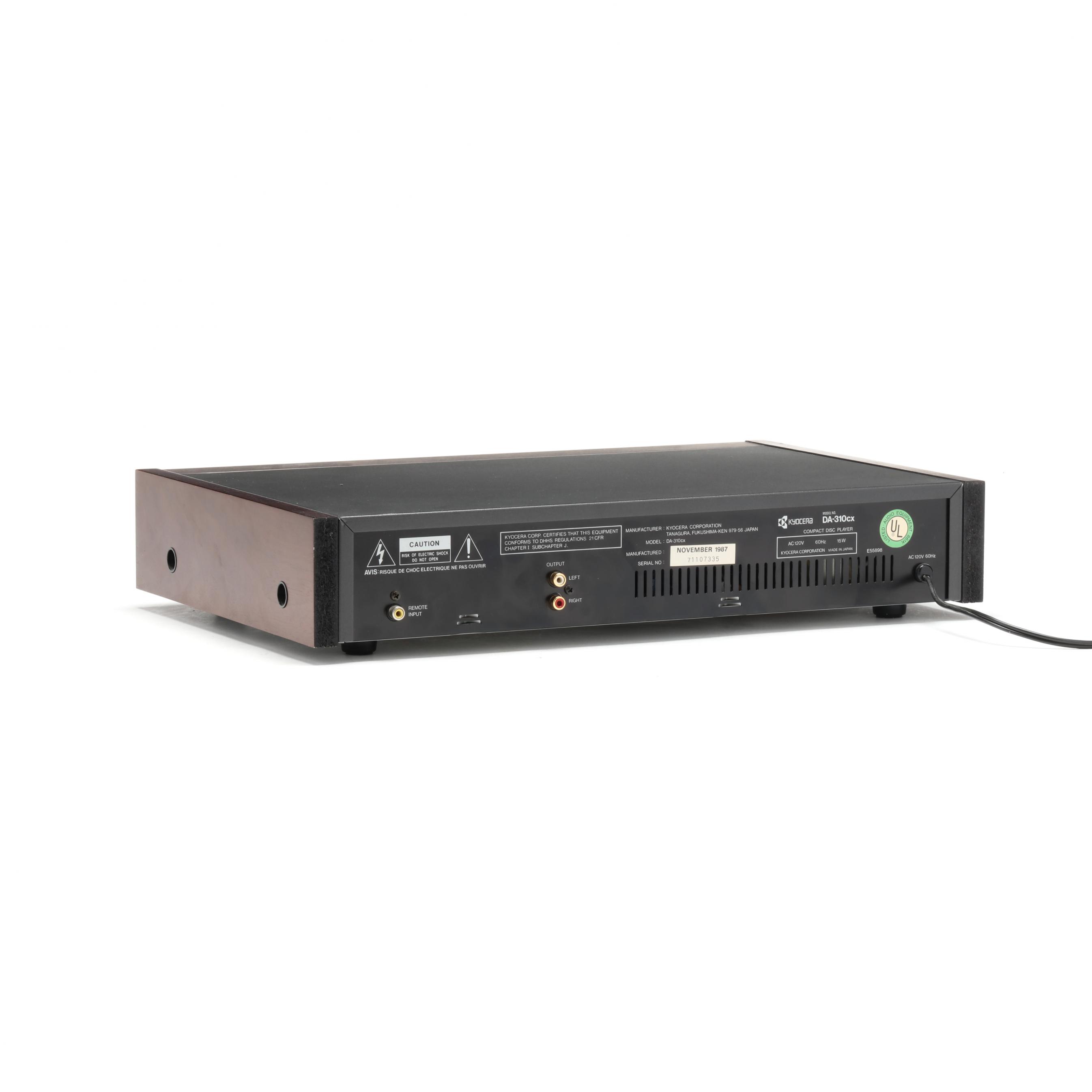Kyocera DA-310cx CD Player (Lot 1406 - November Estate