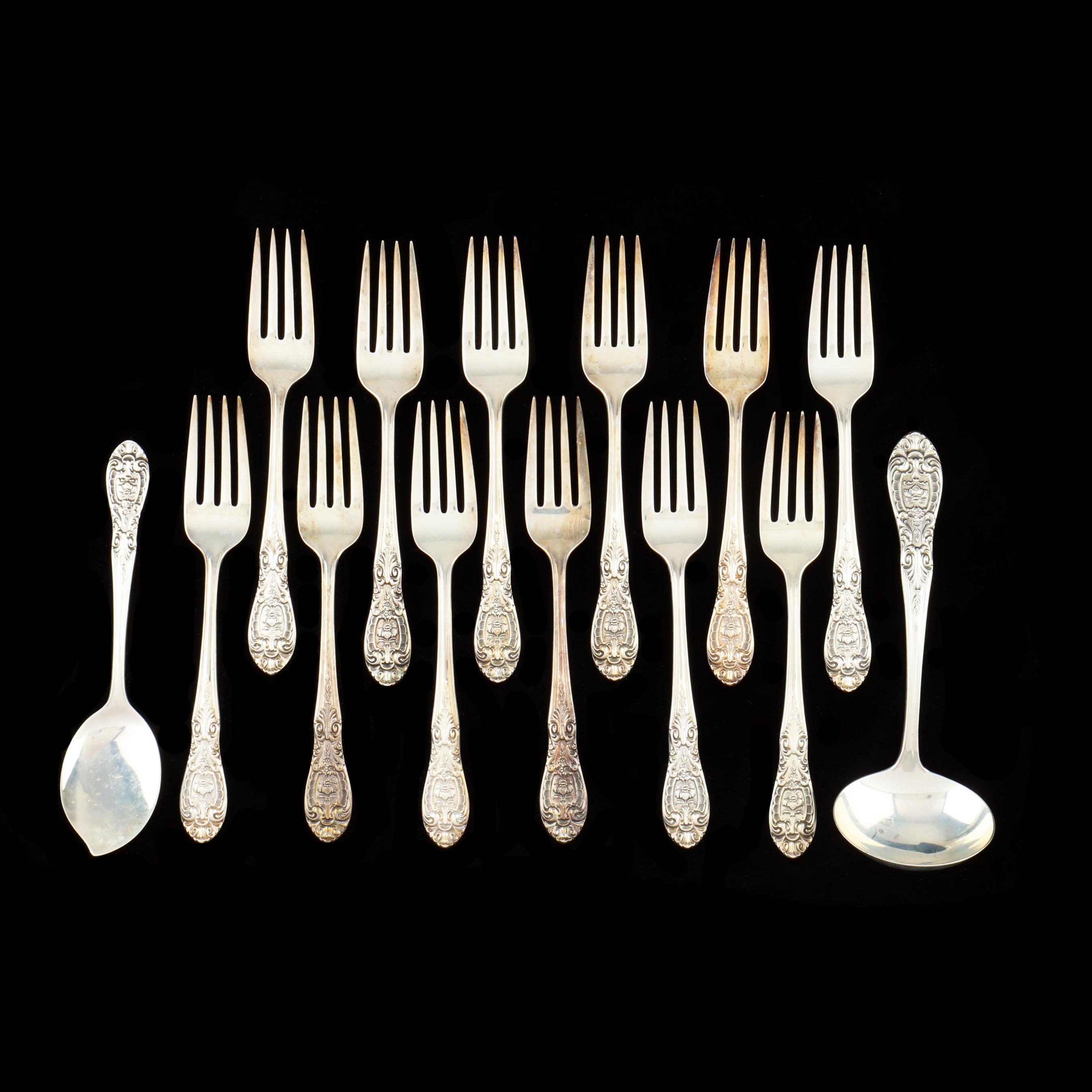 Easterling Southern Grandeur Sterling Silver Flatware Lot 3244