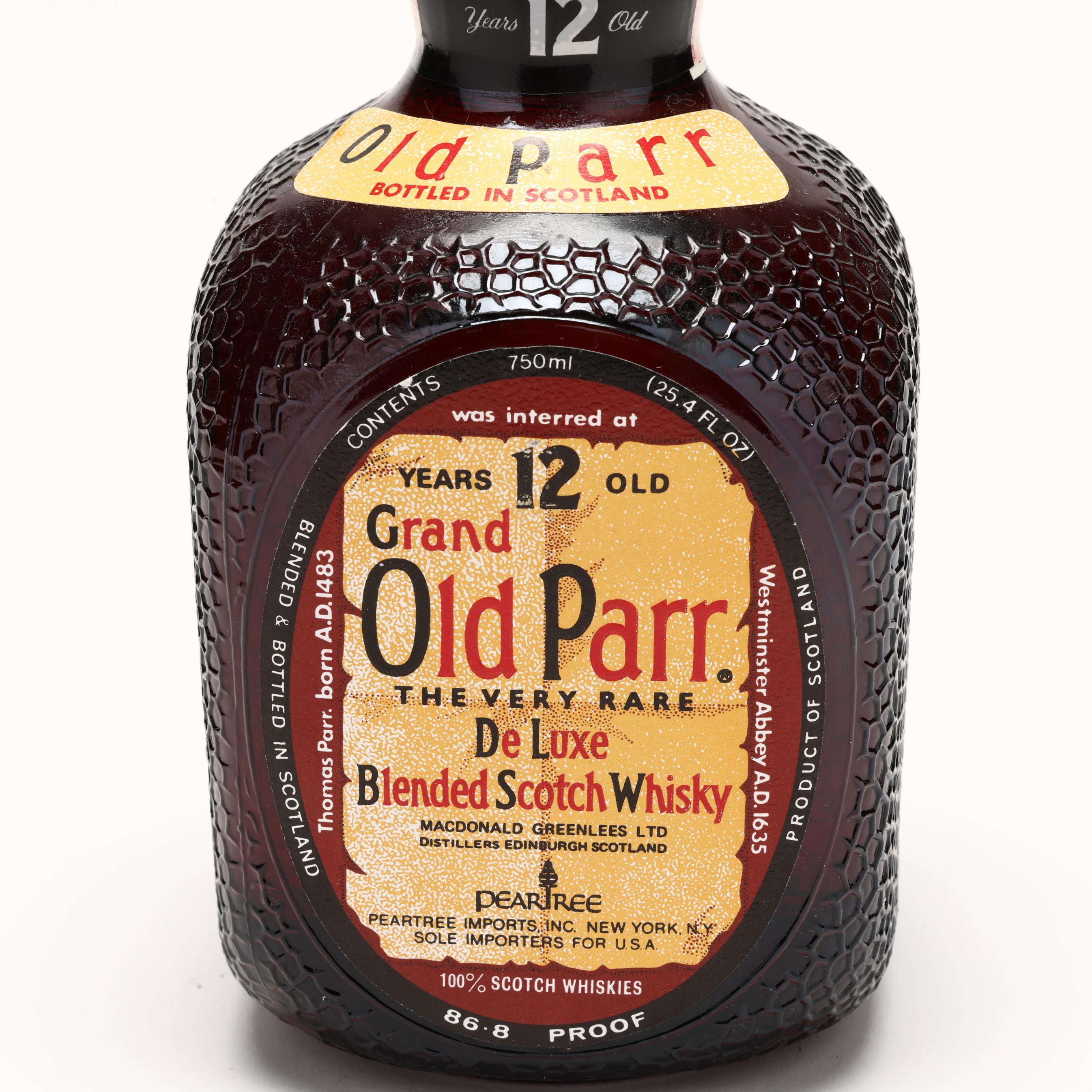 Grand Old Parr De Luxe Scotch Whisky (Lot 1180 - Rare Grand Old Parr De Luxe Scotch Whisky (Lot 1180 - Rare