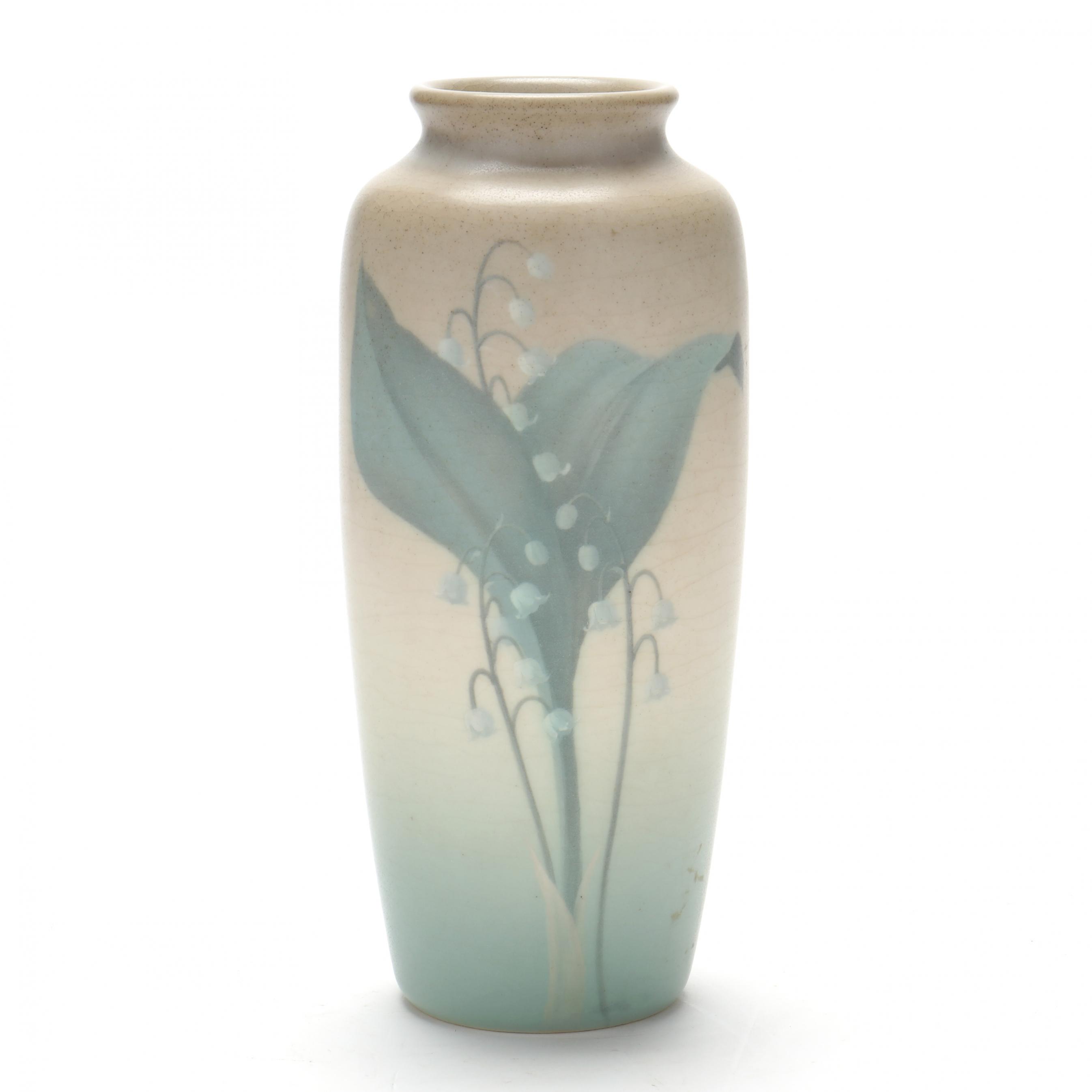 希少 RAW LIFE FACTORY RLF ROOK VASE 花瓶 一点物 Carl Schmidt for Rookwood Pottery, Lily of the Valley Vase (Lot