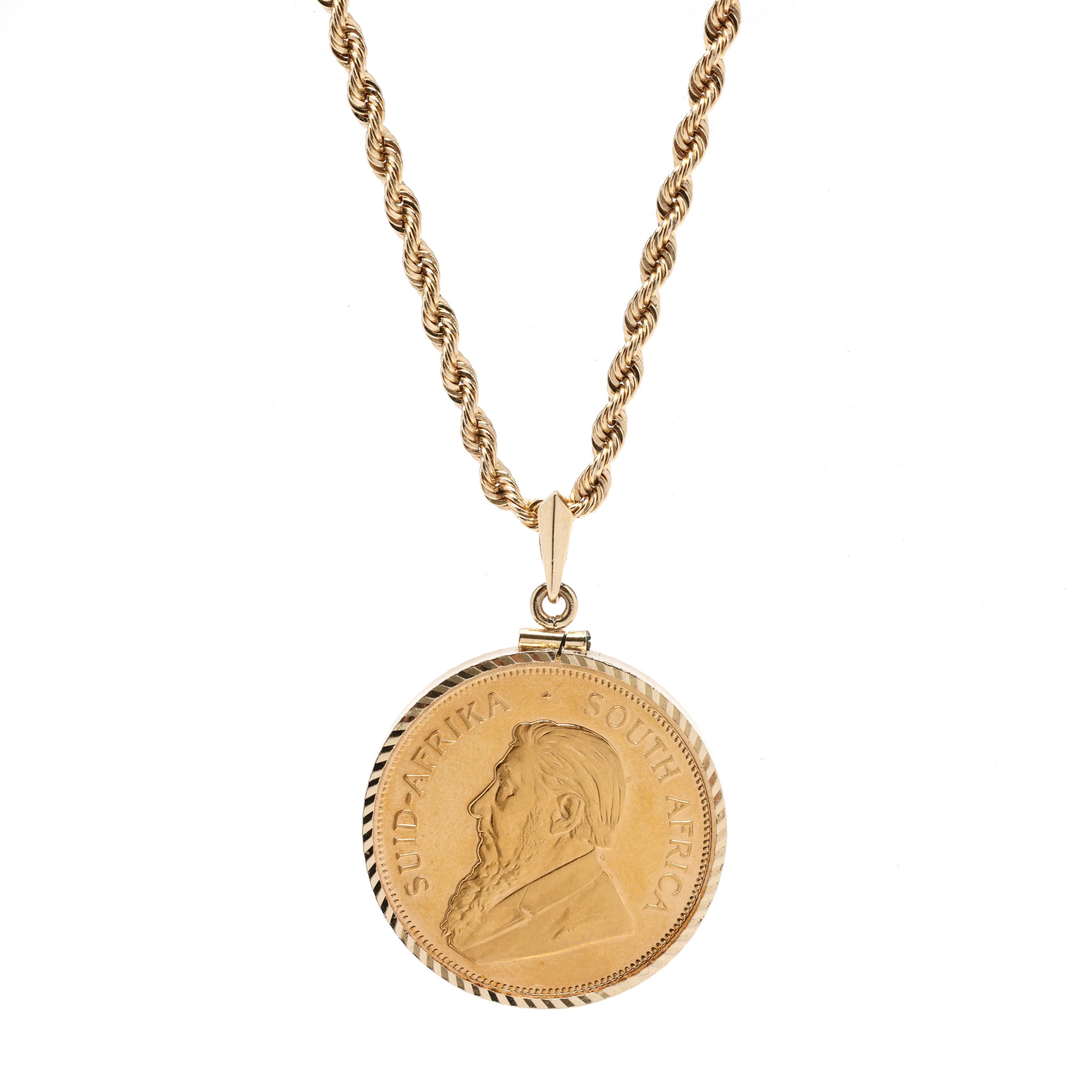 ⑦Etoile Coin Necklace【＃Casual】 （Gold） Gold Coin Pendant Necklace (Lot 2002 - Estate Jewelry AuctionJan
