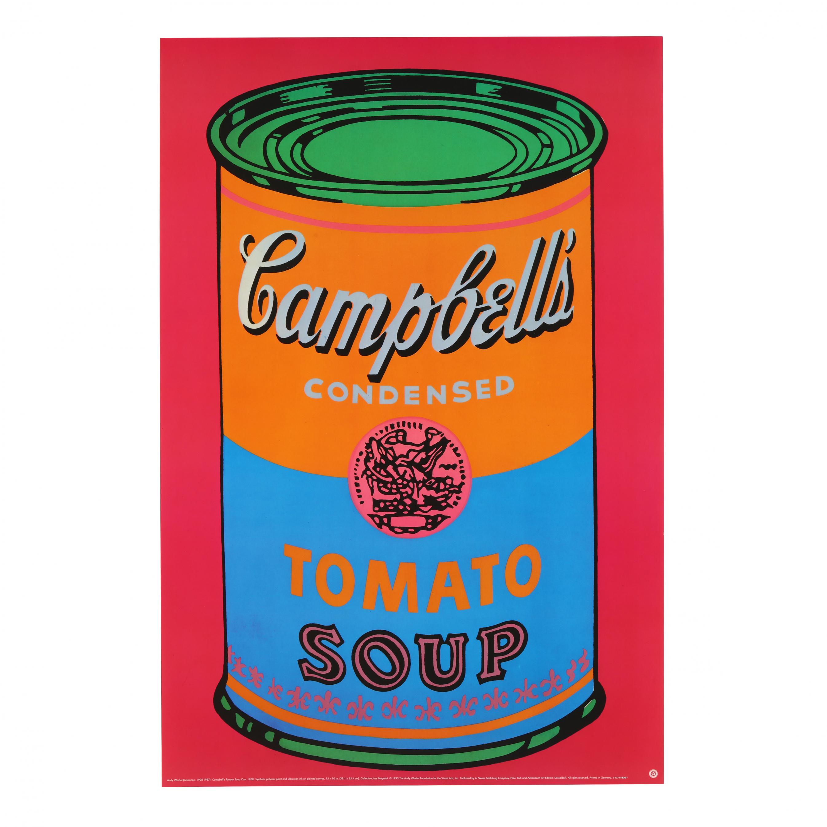 after Andy Warhol (1928-1987), Campbell's Tomato Soup Can (Lot
