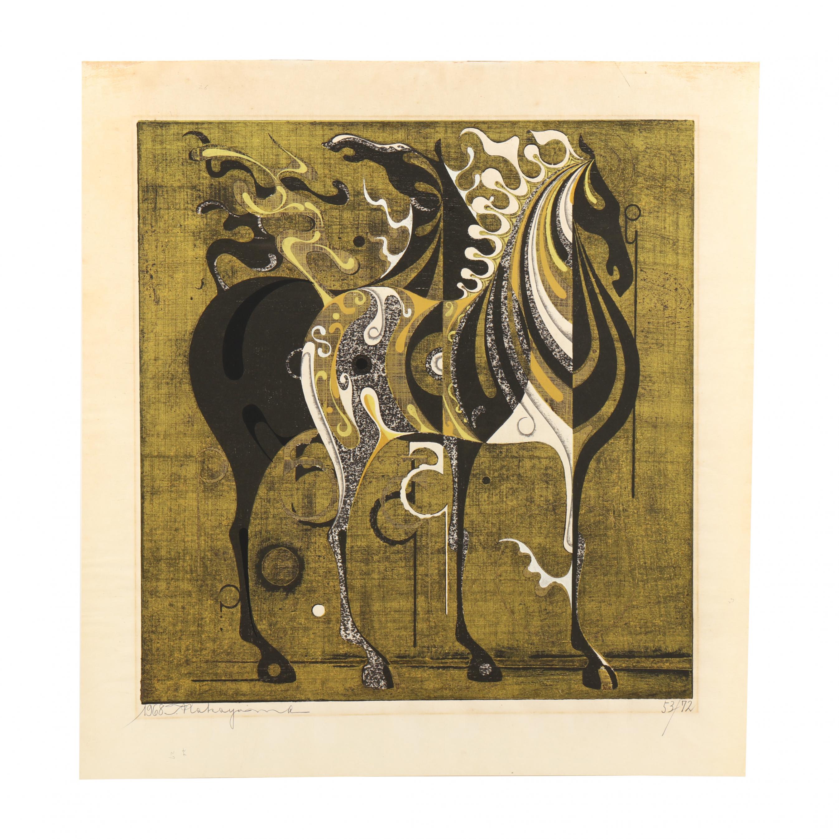 Tadashi Nakayama (Japanese, 1927-2014), Woodblock Print of