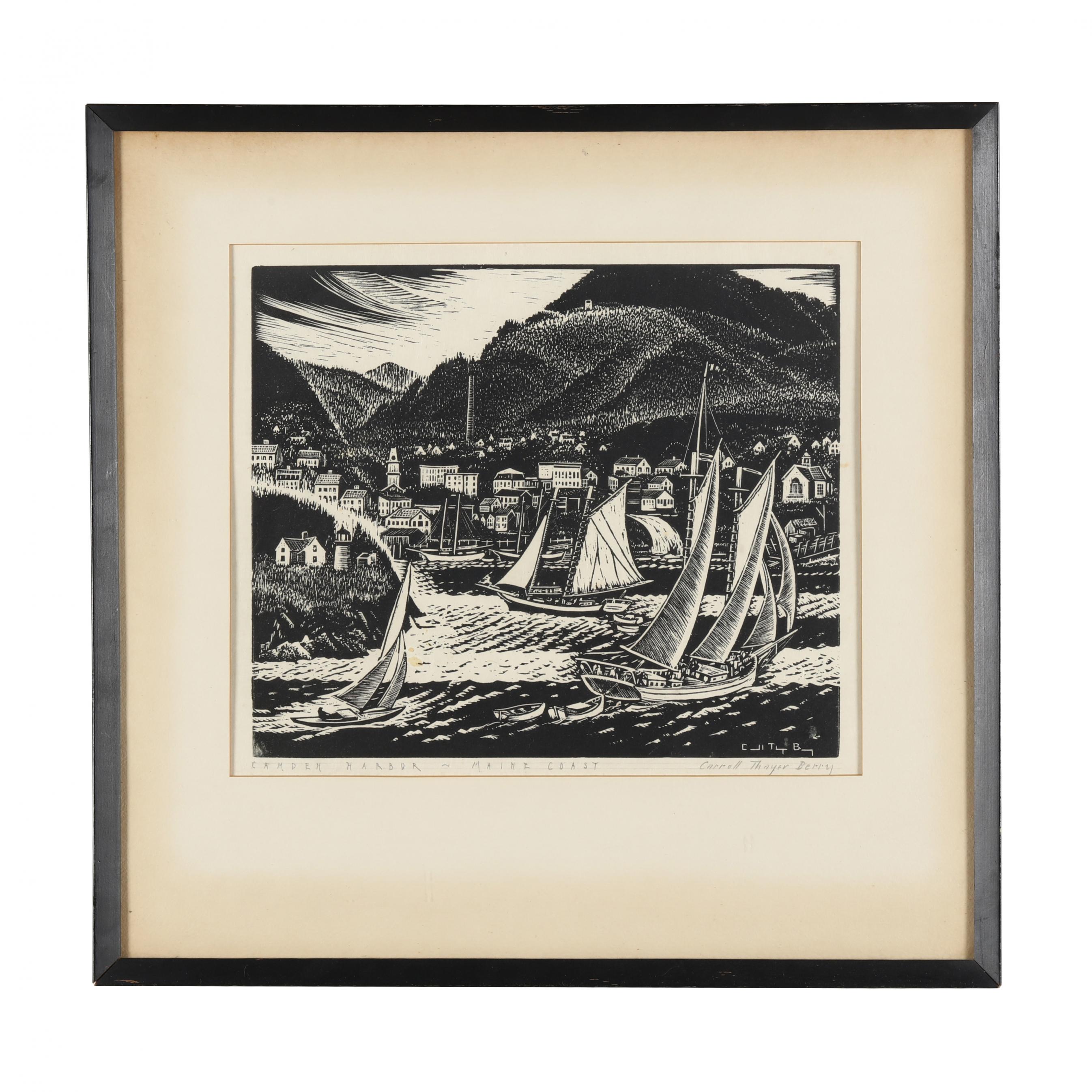 Carroll Thayer Berry (American, 1886-1978), Camden Harbor, Maine