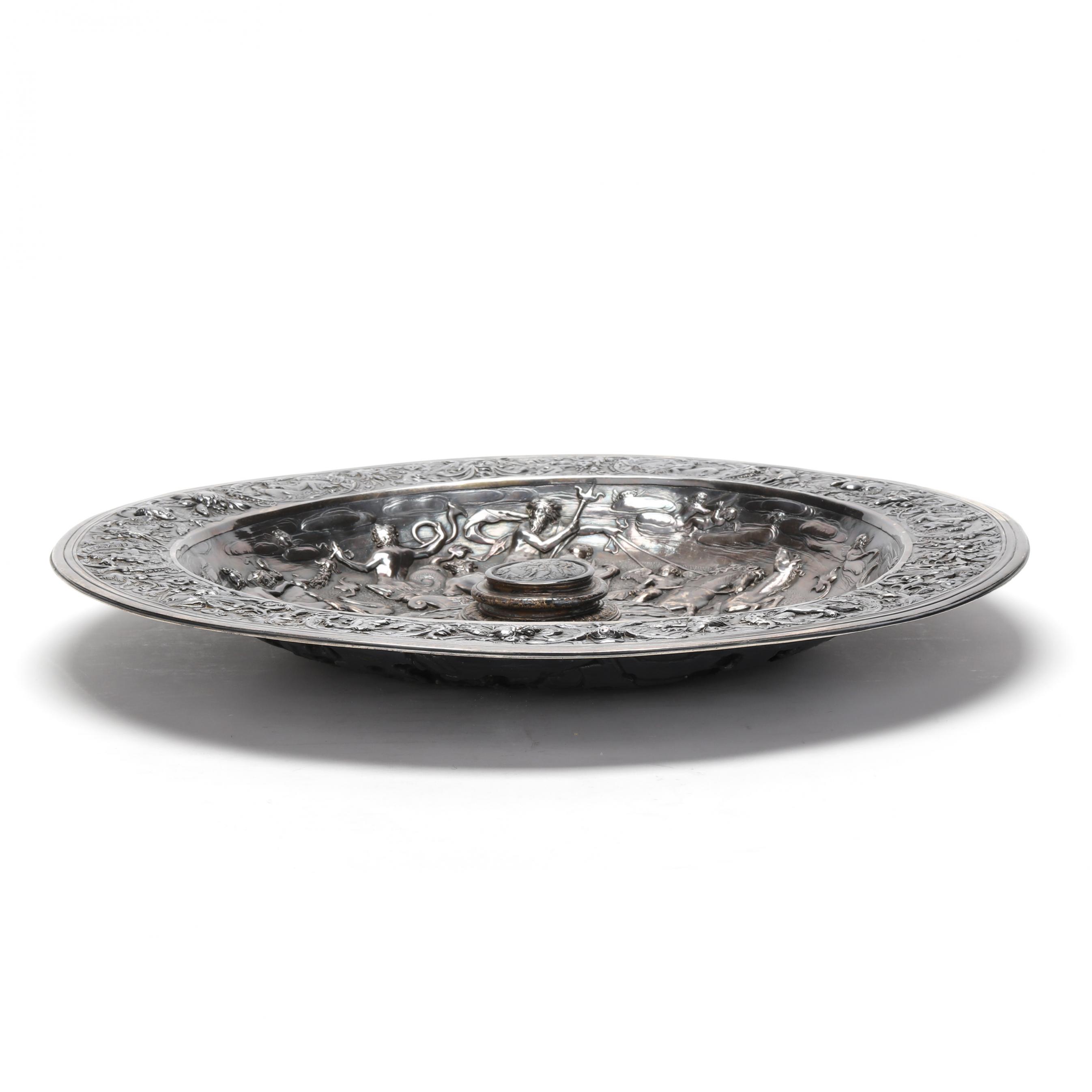 【2025年】エレガントファッションを上品に着 An Elkington Charger Silver-Plated and Gilt Victorian Co. & 工芸品