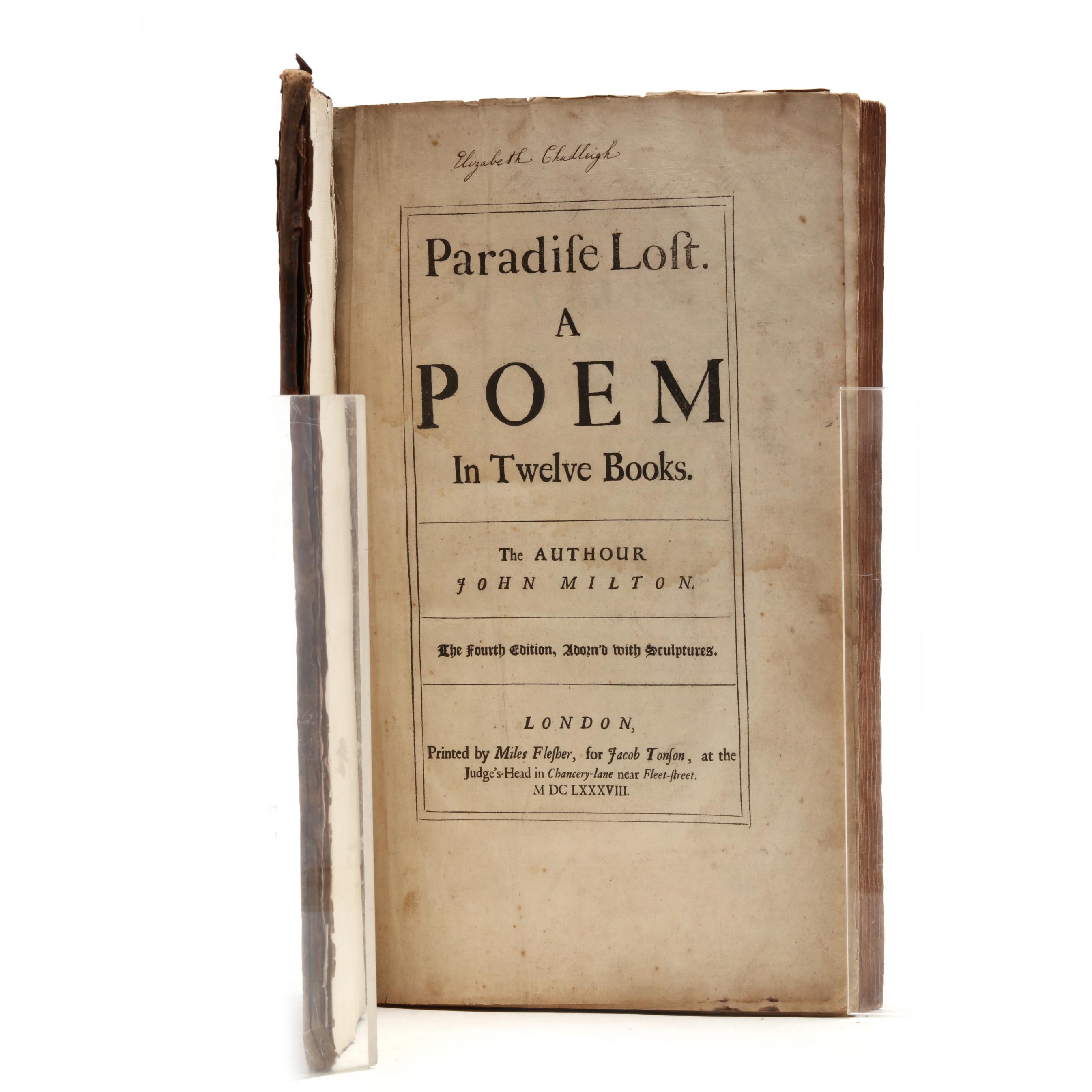 First Illustrated Edition of John Milton