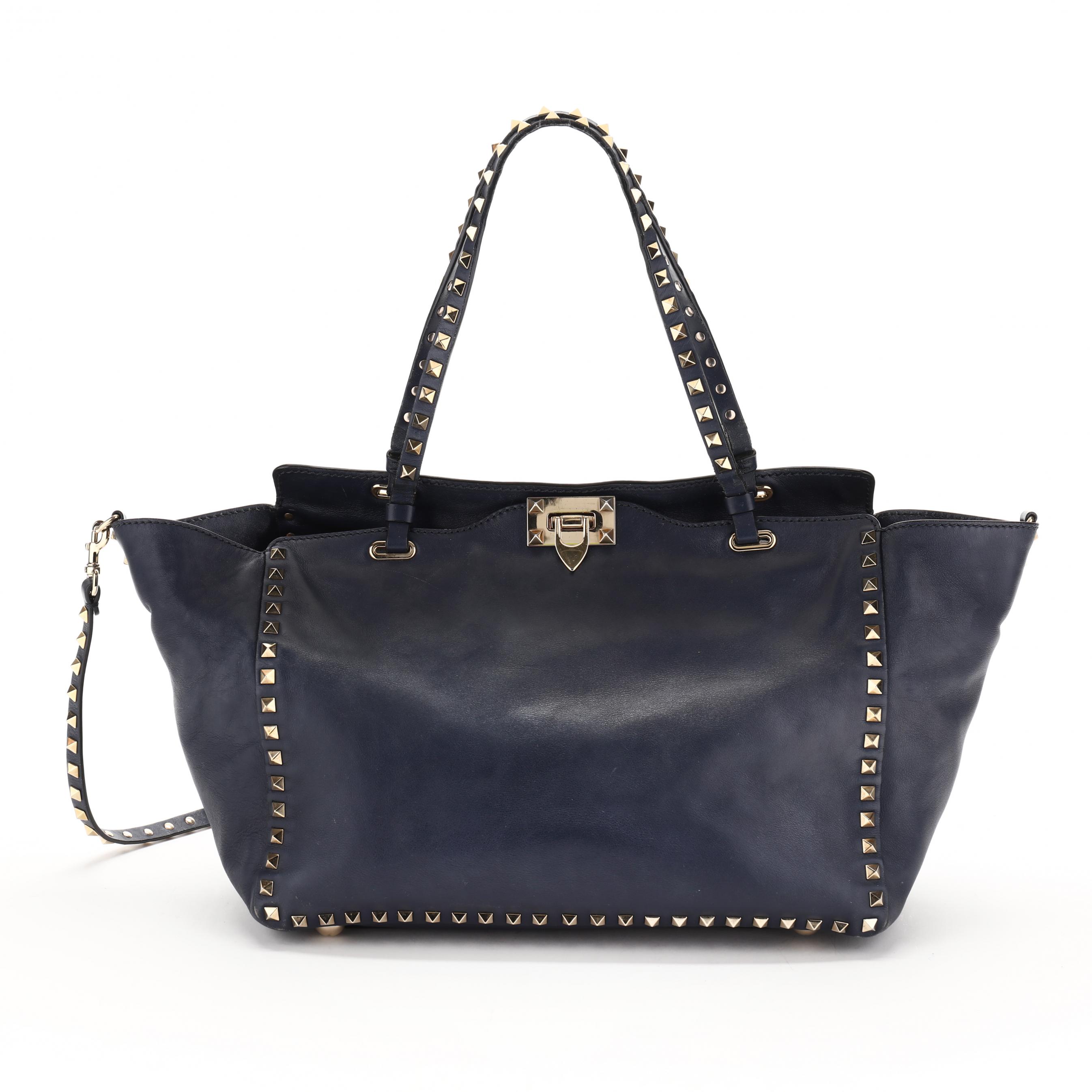 Valentino Garavani Rockstud Tote in Navy (Lot 2033 - Luxury