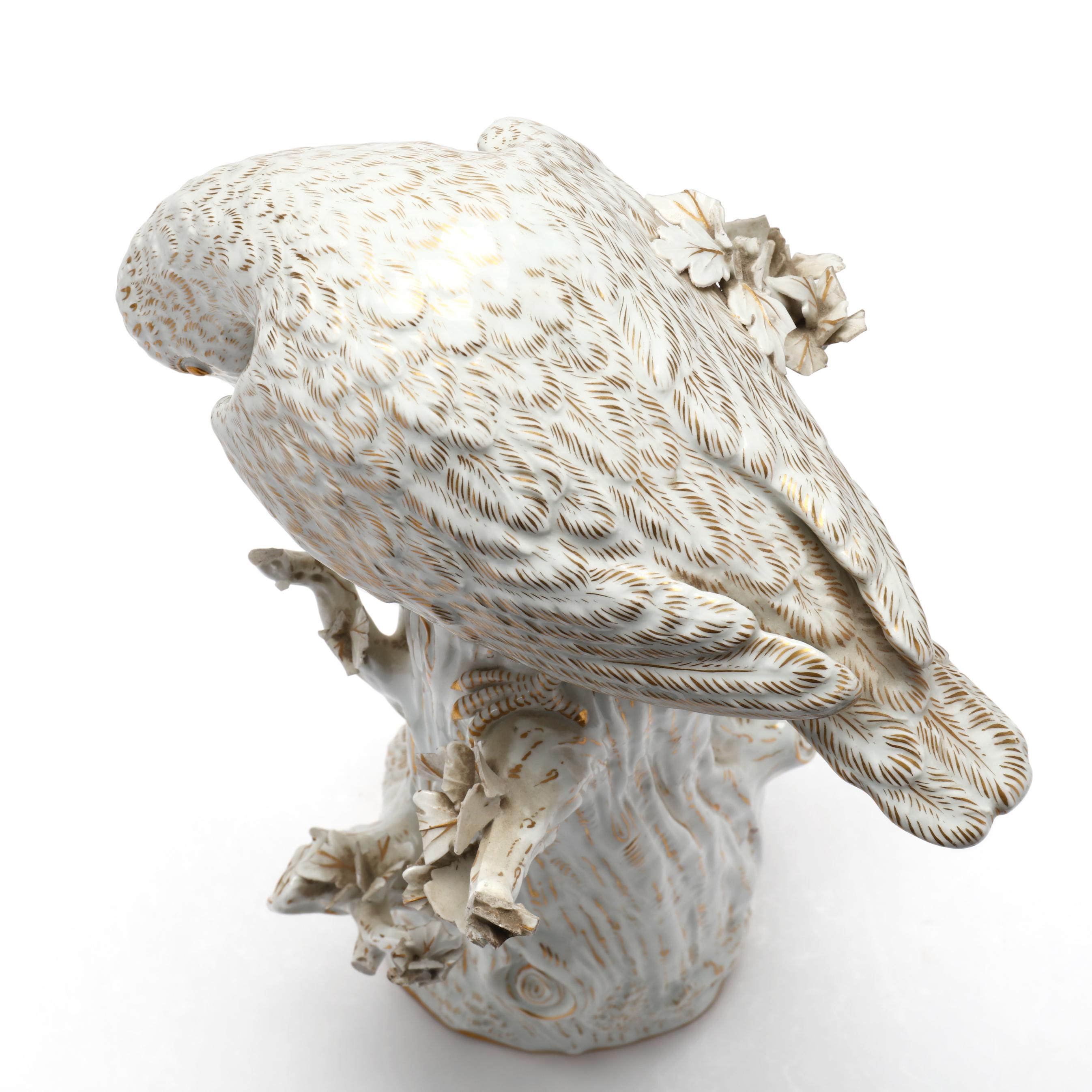 A Large Meissen Porcelain Model of a Jay on a Stump (Lot 2012