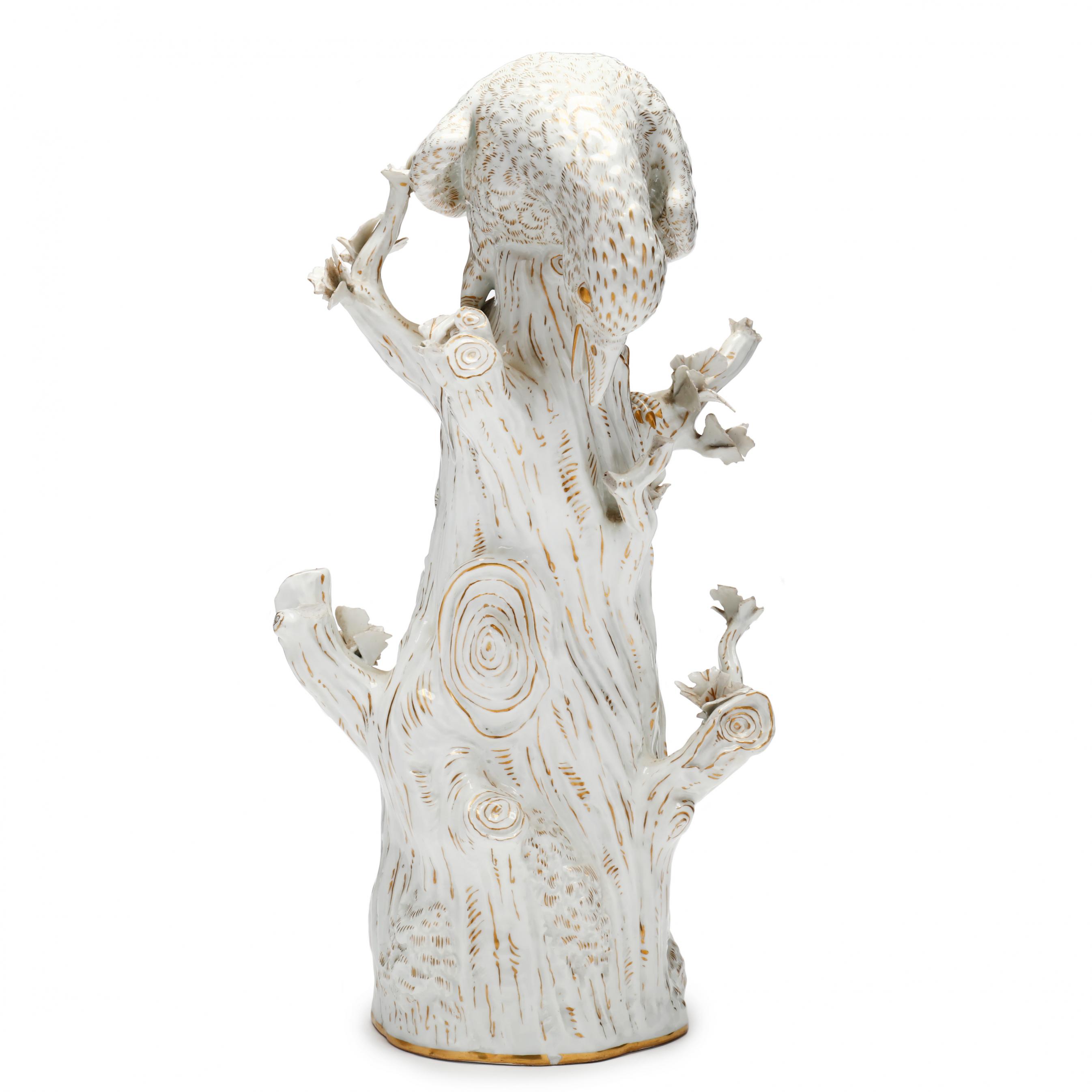 A Large Meissen Porcelain Model of a Jay on a Stump (Lot 2012