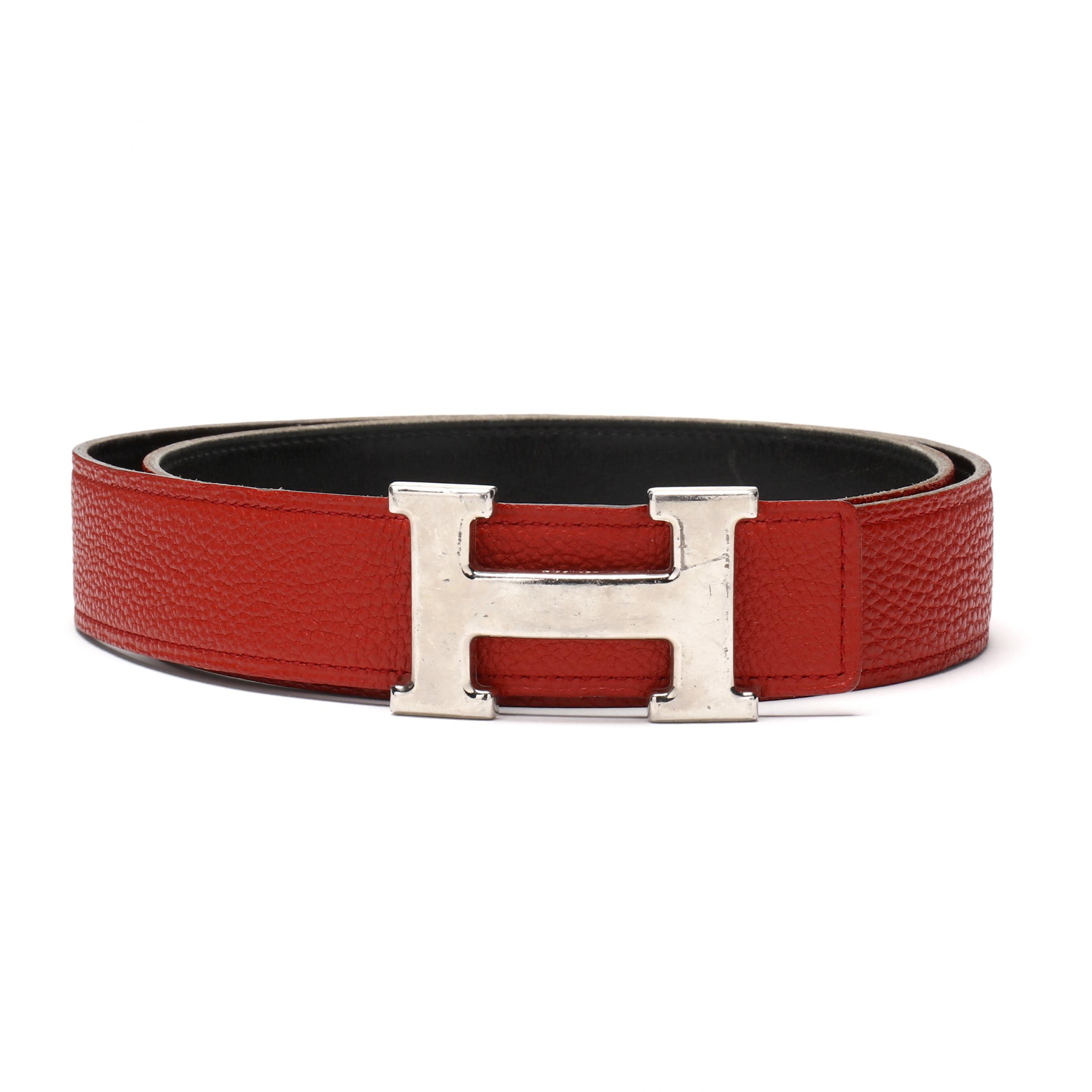 象徴のHで魅せる【HERMES】H Belt Buckle ＆ Reversible Belt HERMES H Logo Constance Reversible Buckle Belt #70 Leather