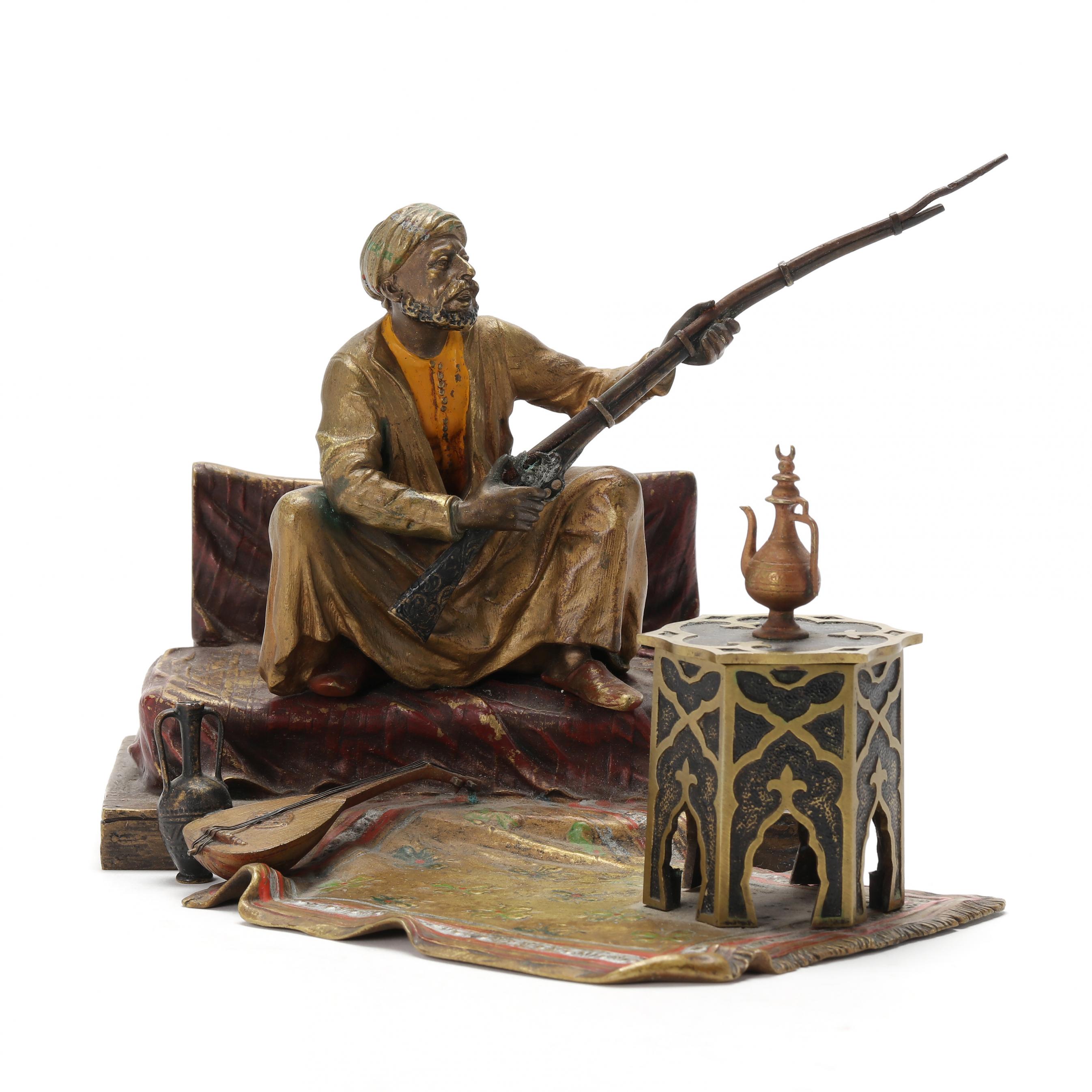 Franz Bergman (Austrian, 1861-1936), Orientalist Cold-Painted