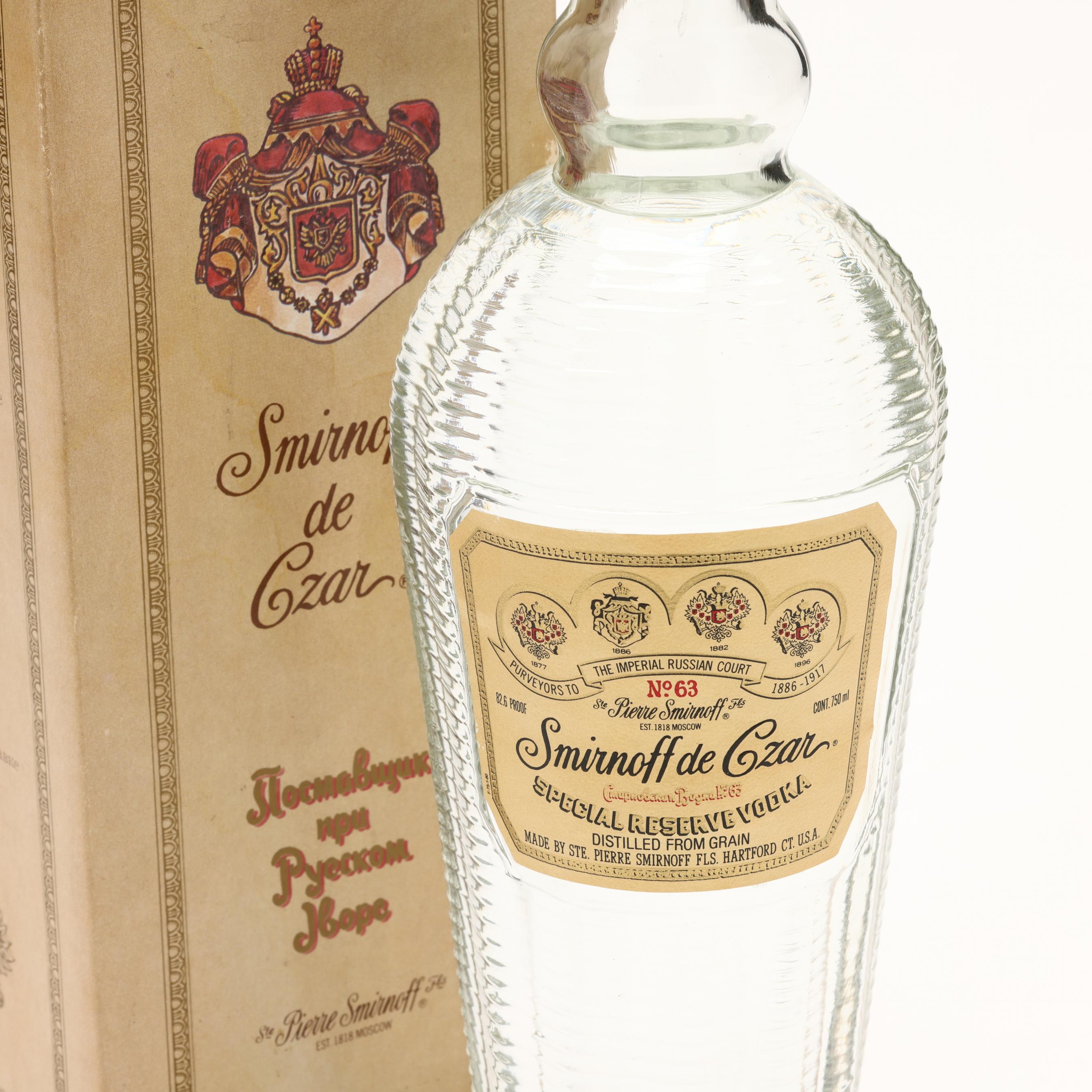 Smirnoff de Czar (Lot 2140 - Rare Spirits AuctionMar 8, 2024, 12:00pm)