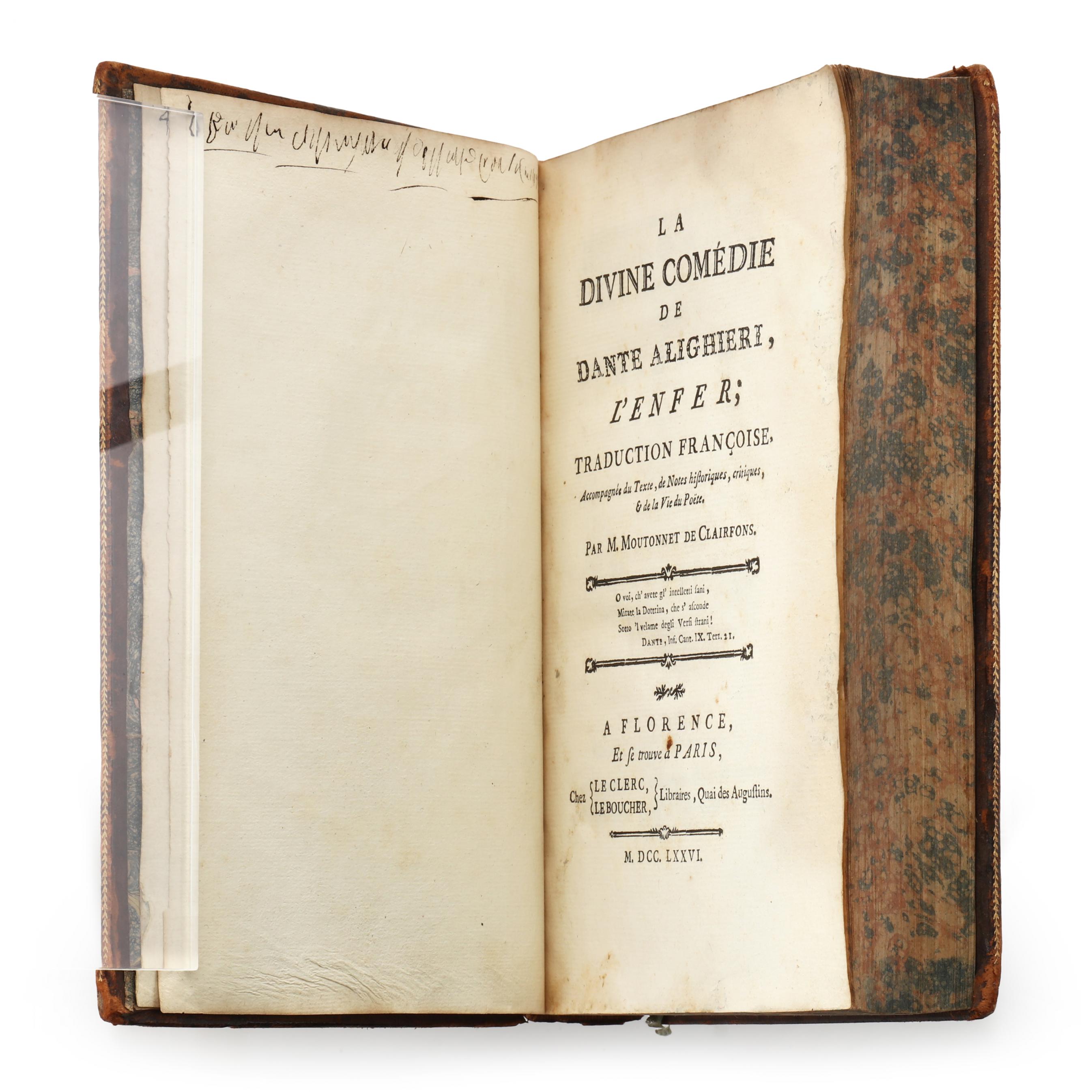 18th-Century Bilingual Edition of Dante's Inferno (Lot 4012