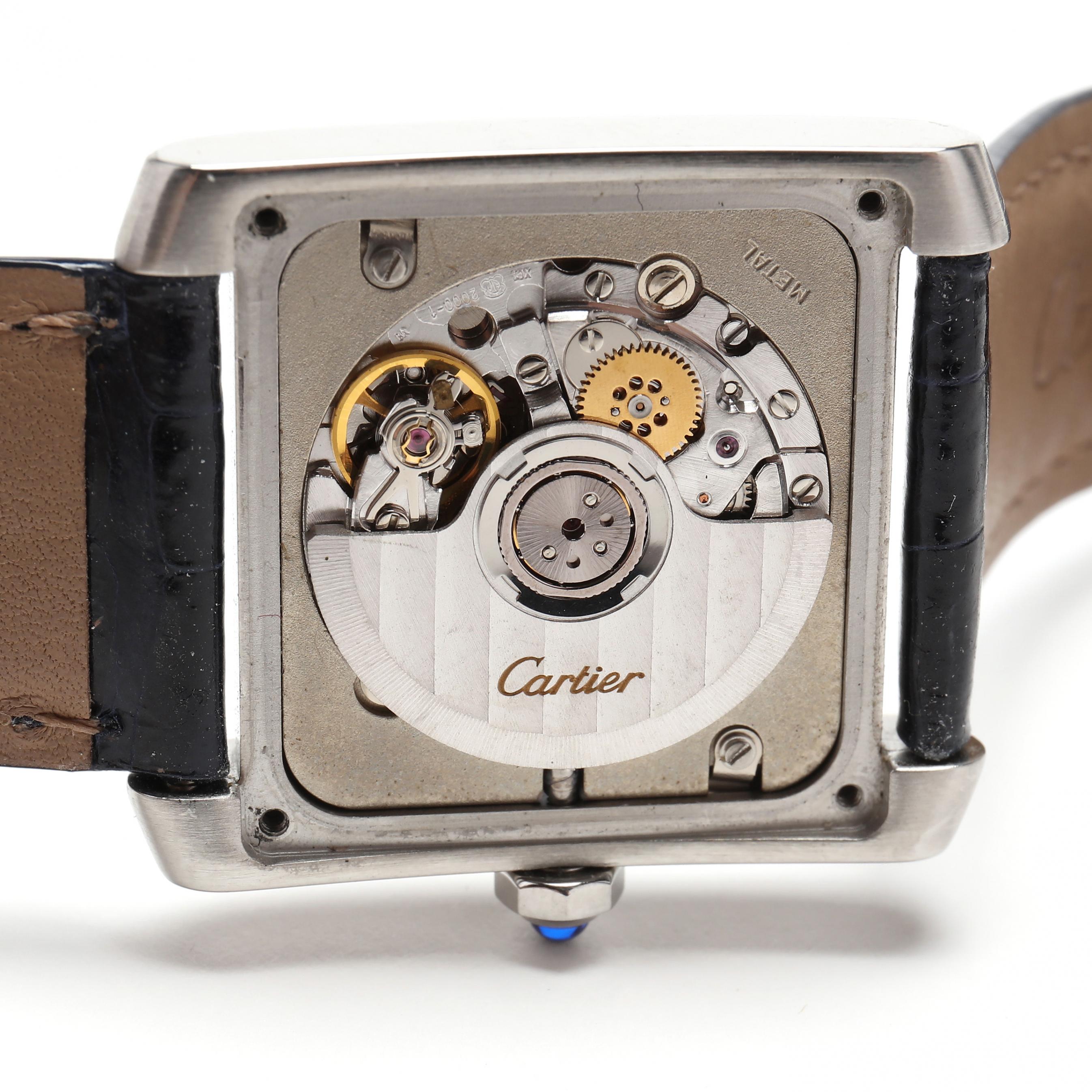 Stainless Steel Tank Française Watch, Cartier (Lot 5129