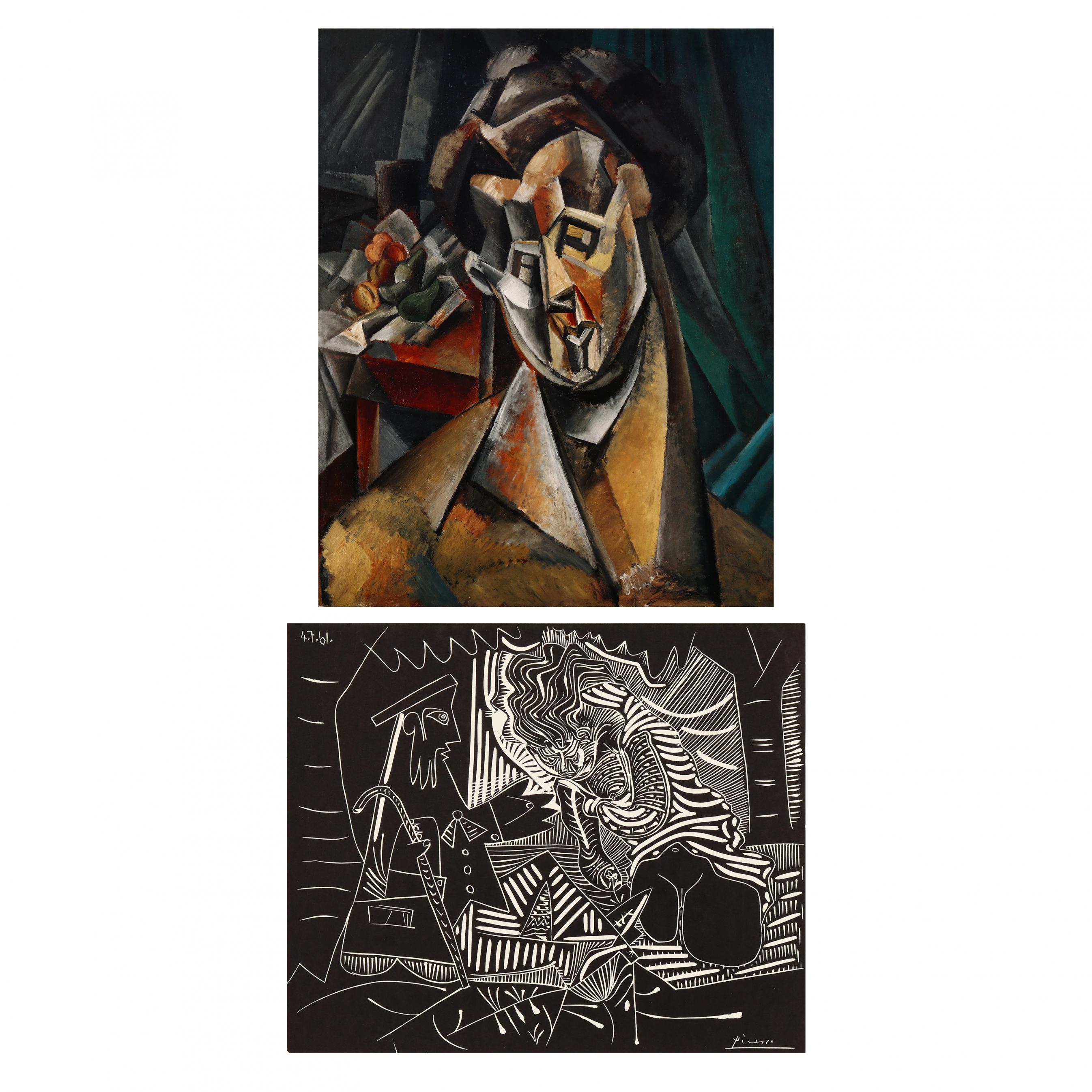 Pablo Picasso (Spanish, 1881-1973), Two Exhibition Posters (Lot