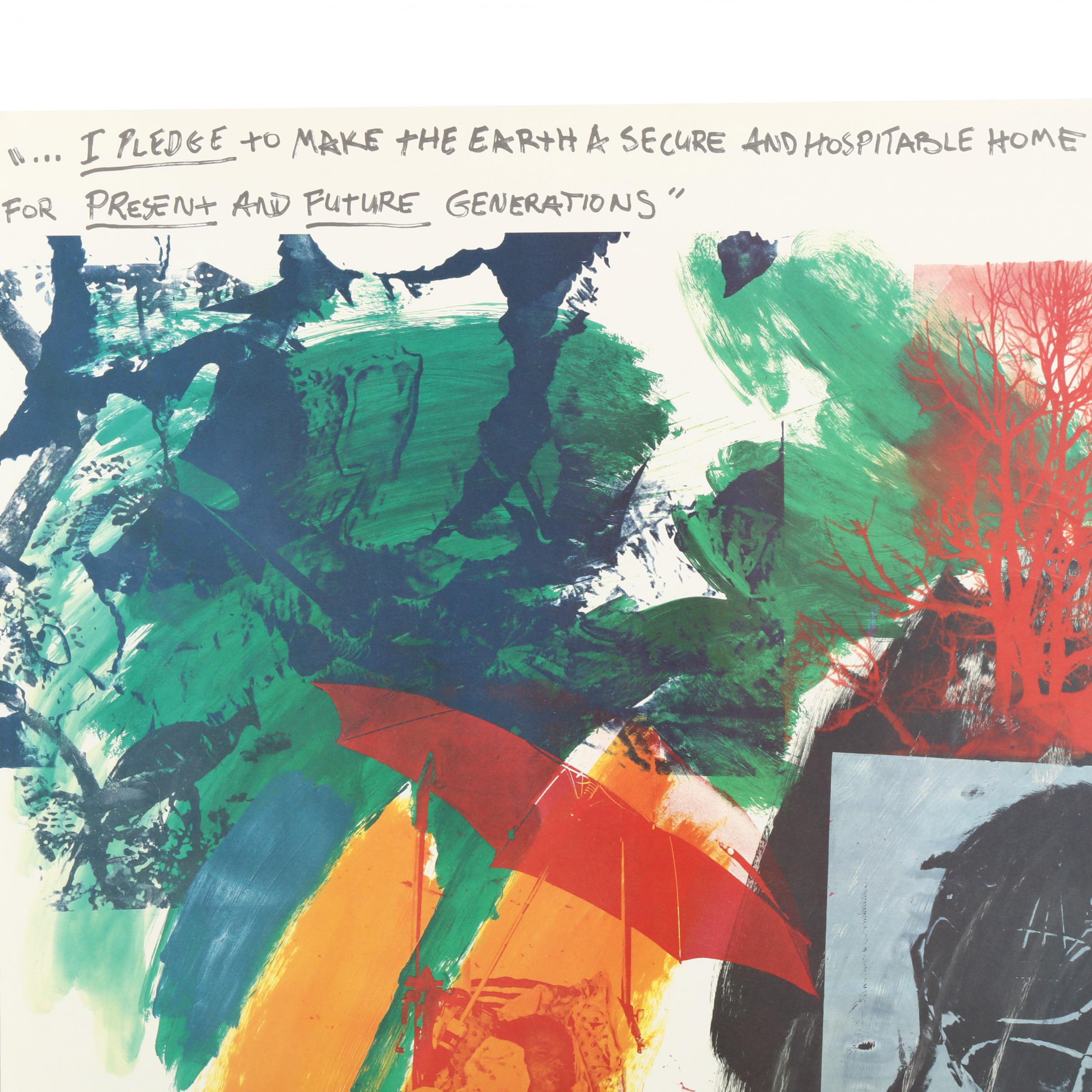 Robert Rauschenberg (1925-2008), Pair of Earth Summit Posters (Lot