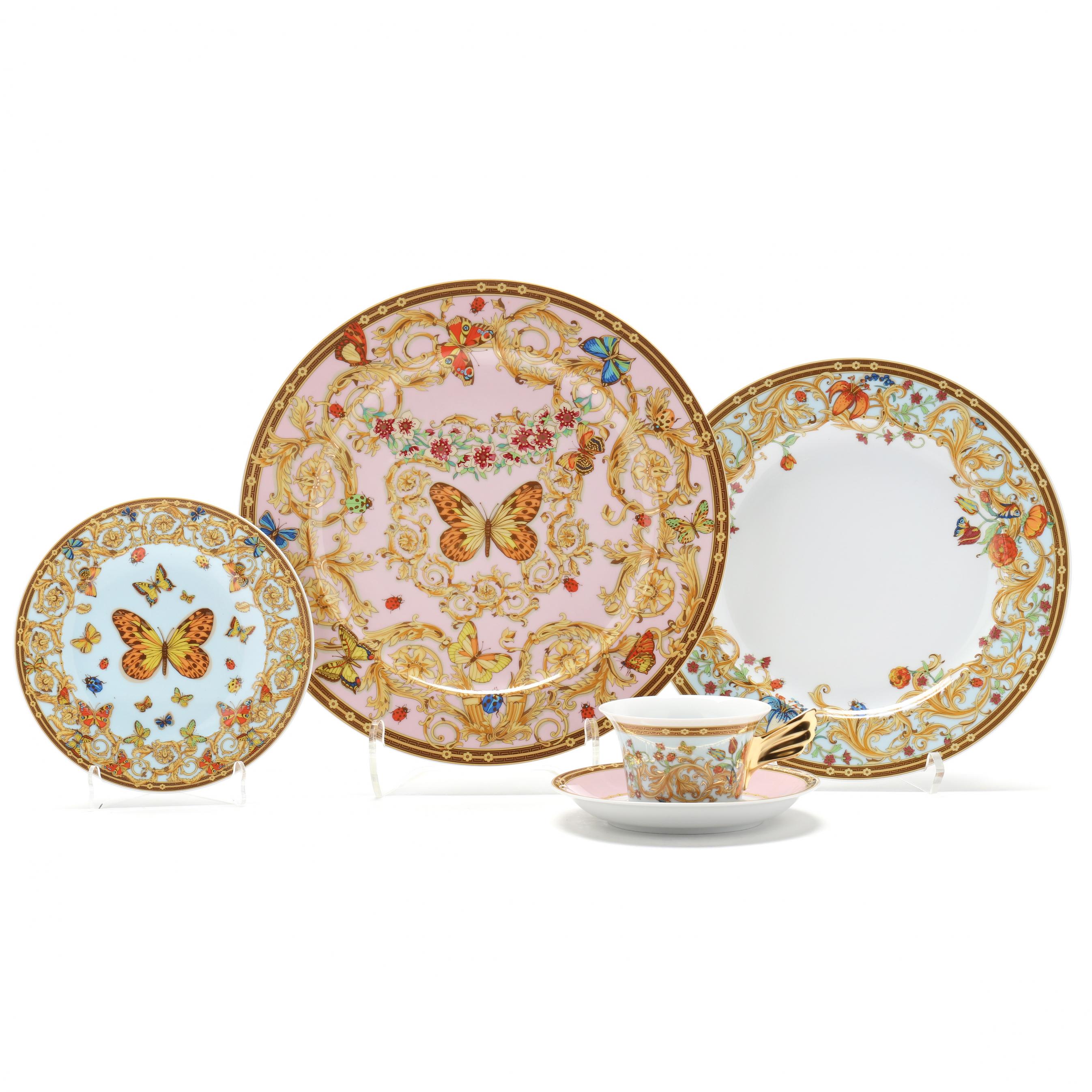 Rosenthal Versace Le Jardin de Versace, Partial Service for Eight