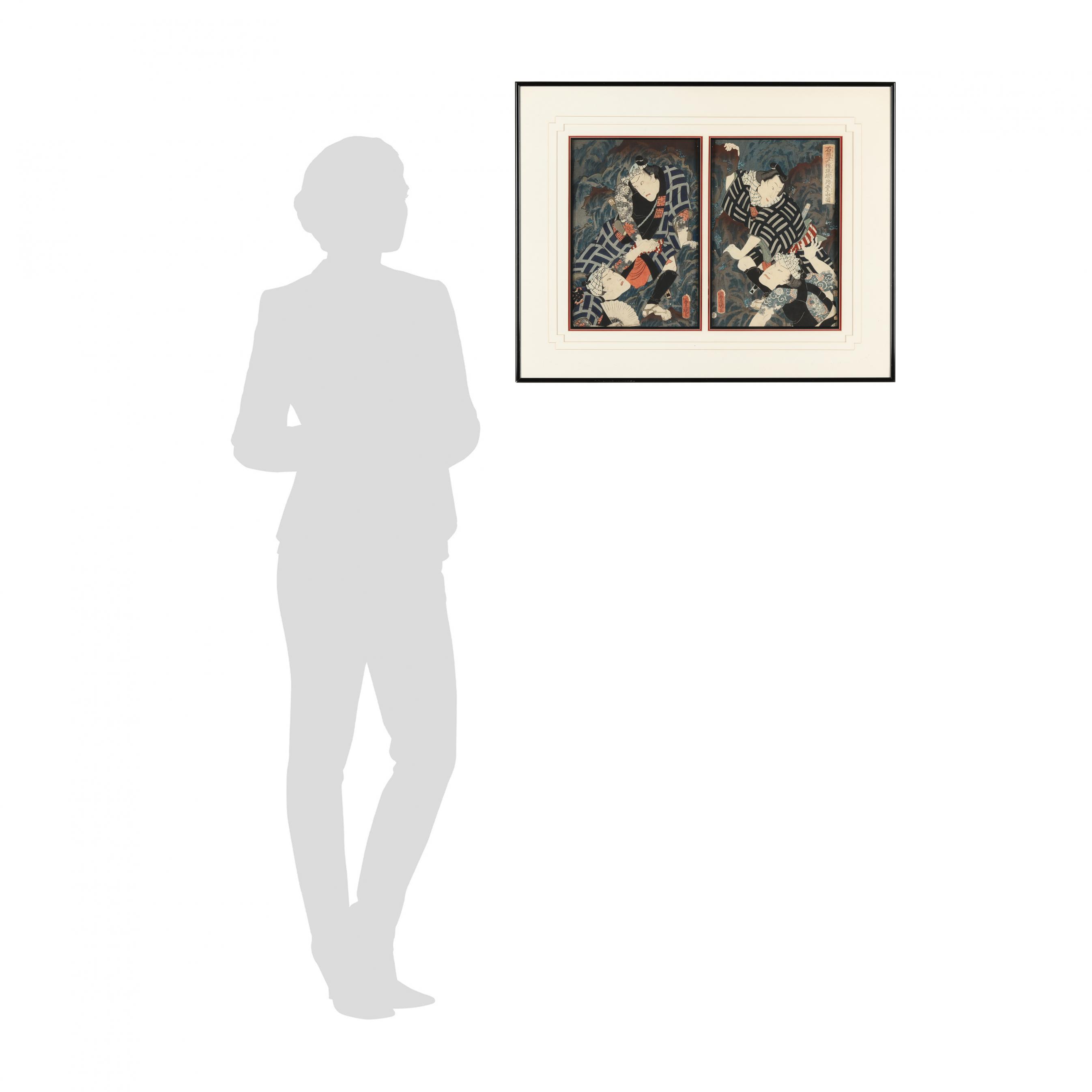 Utagawa Kunisada (Toyokuni III) (Japanese, 1786-1864), Two