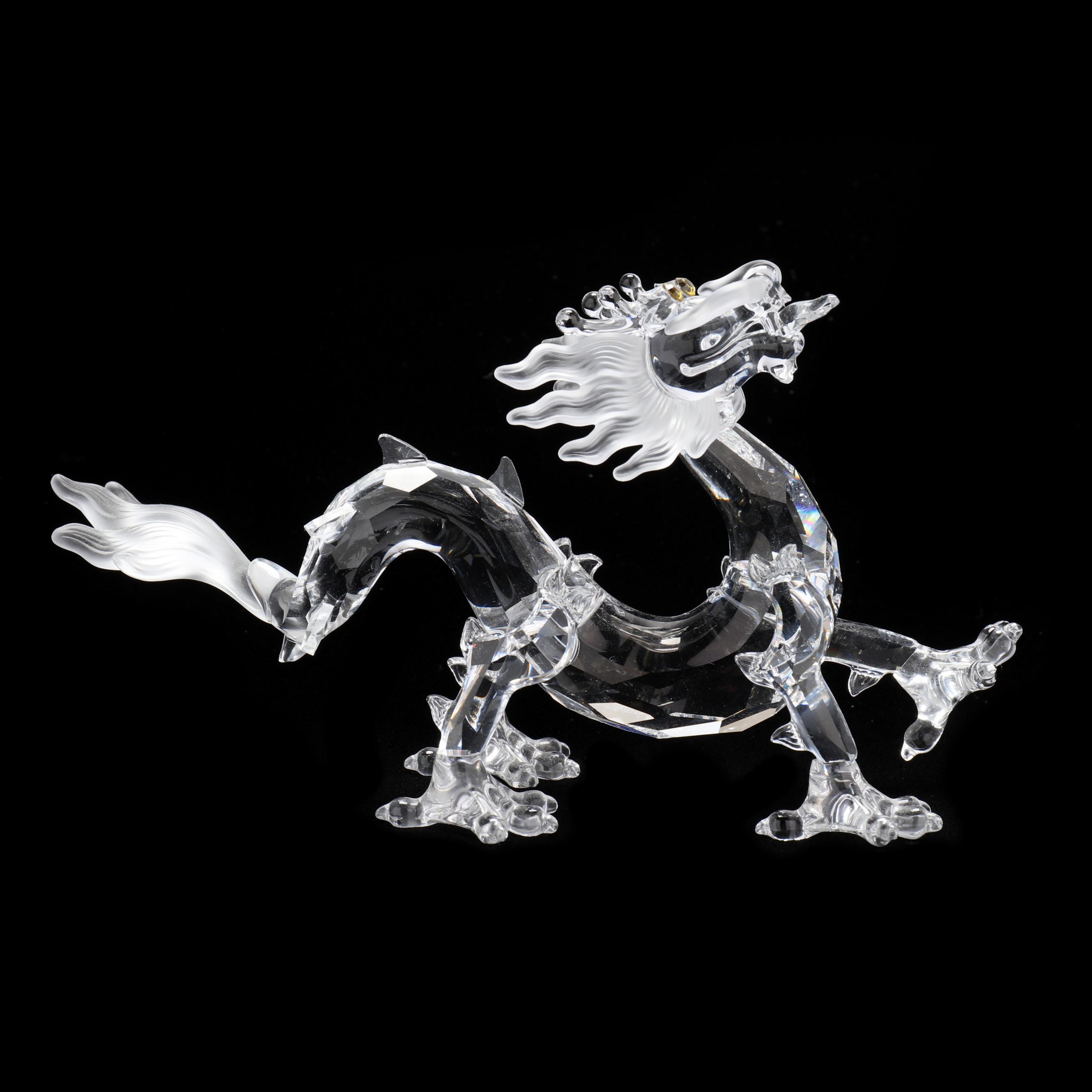 Swarovski Crystal Dragon Figure (Lot 1351 - European and Asian