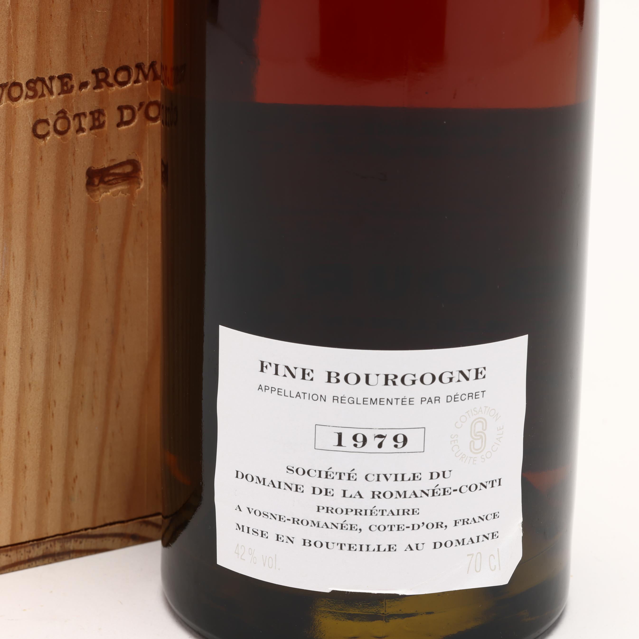 Domaine de la Romanee Conti Fine Bourgogne Brandy - Vintage 1979