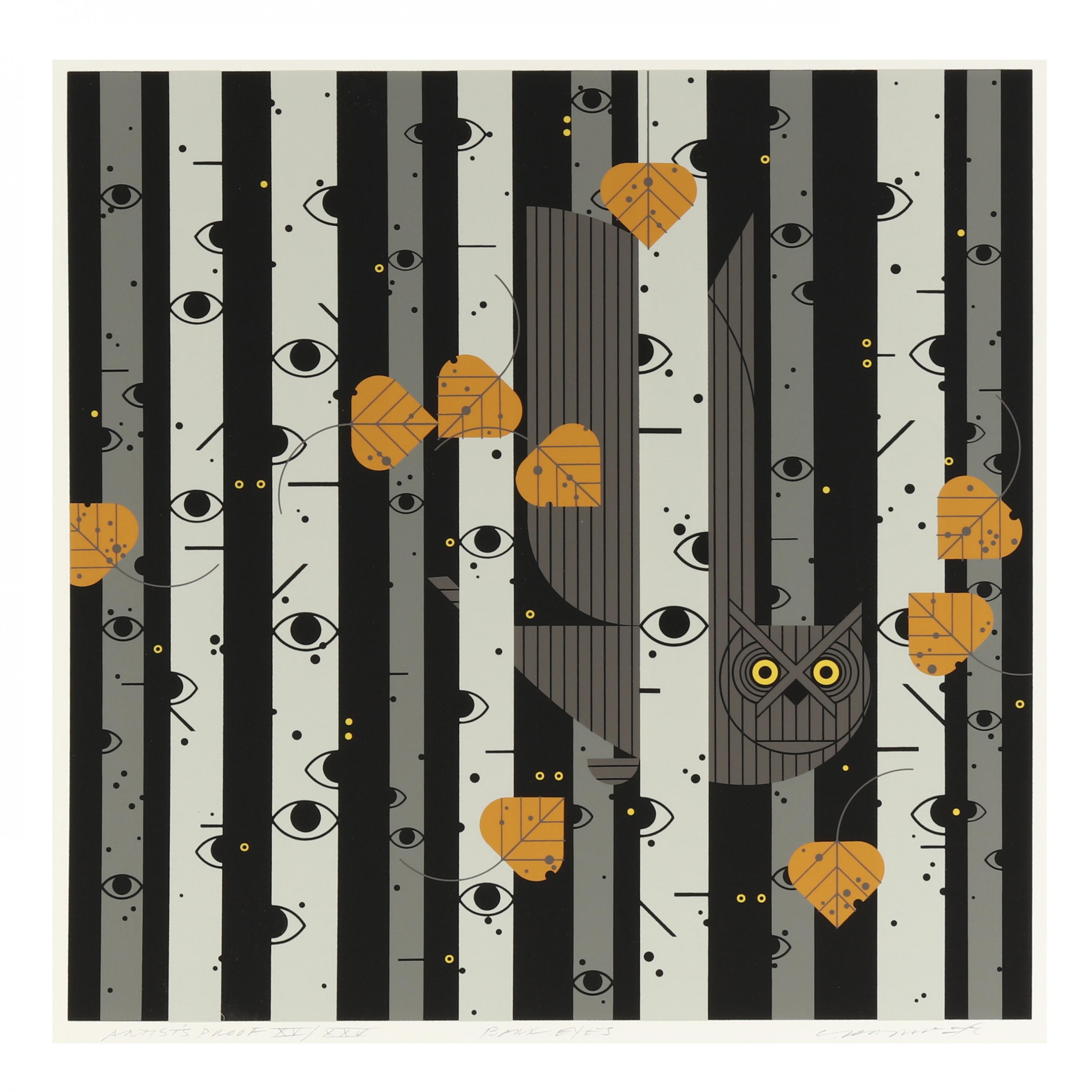 Charley Harper (American, 1922-2007), Bark Eyes (Lot 2104