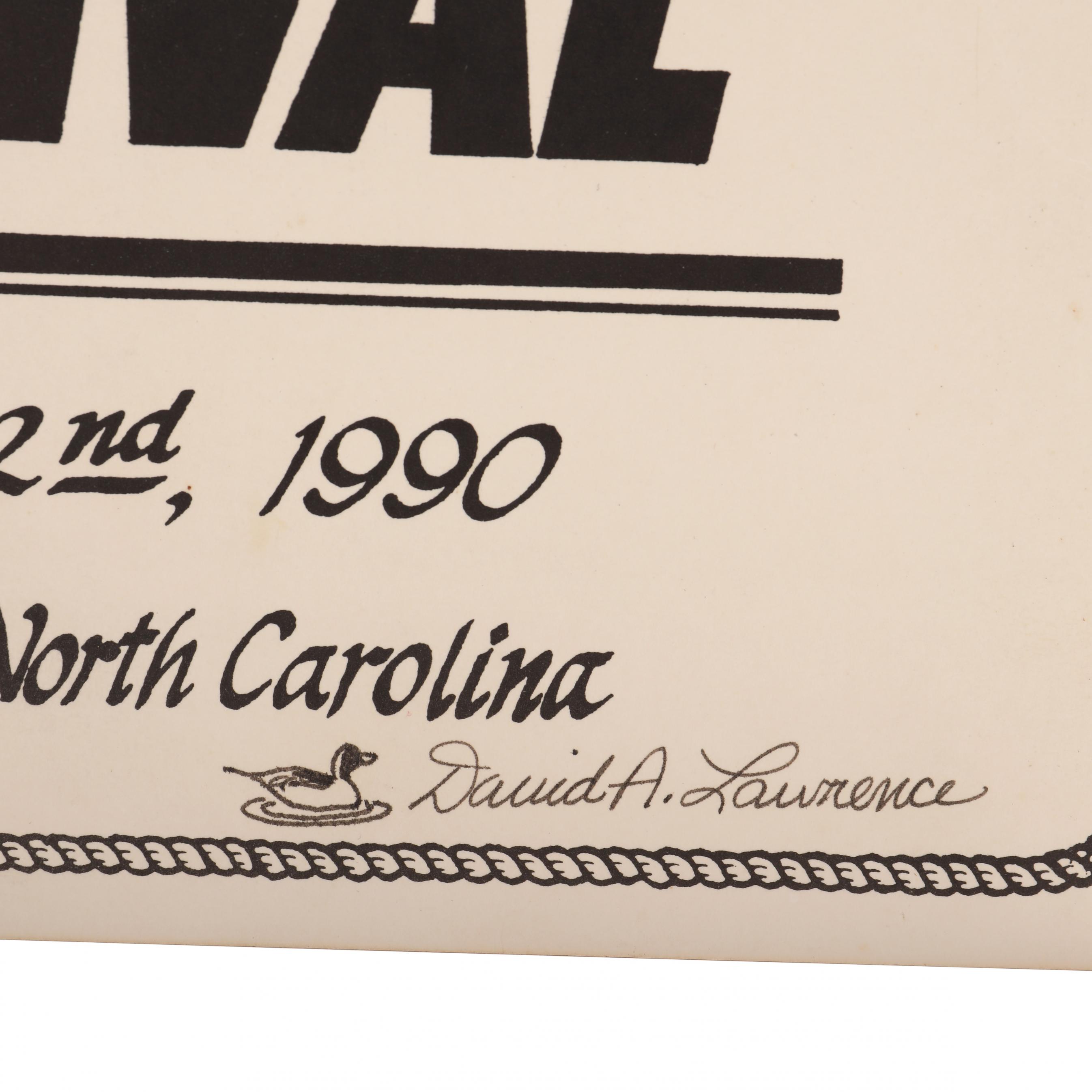 First Four Core Sound Waterfowl Festival Posters, signed by David