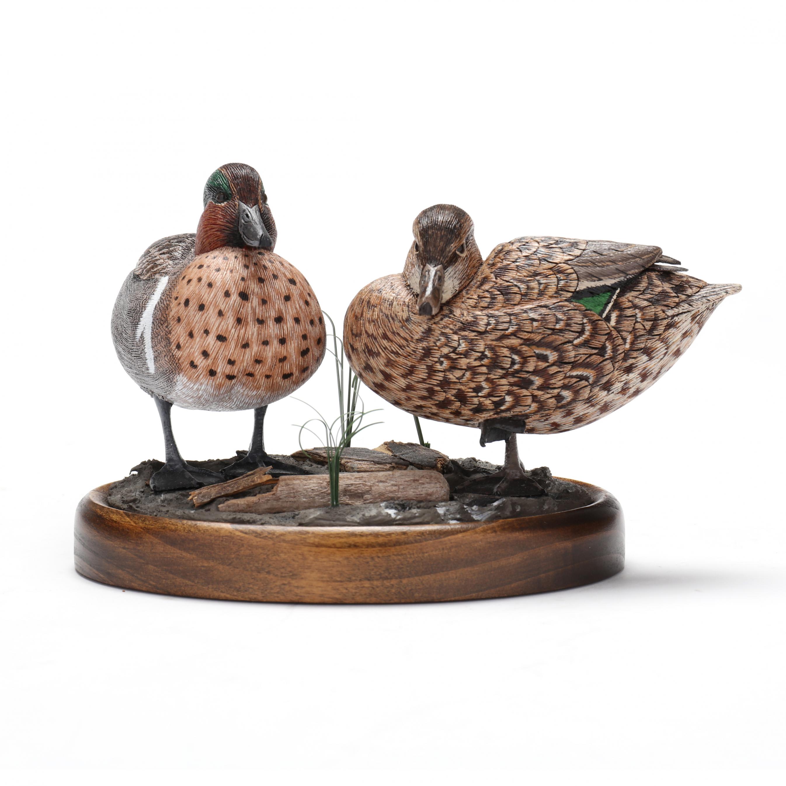 Ashley Wood FAW PELICAN D1.1 原画&サイン入 限定本 Mike and Nancy Scherer (IL), Miniature Green-Wing Teal Pair on