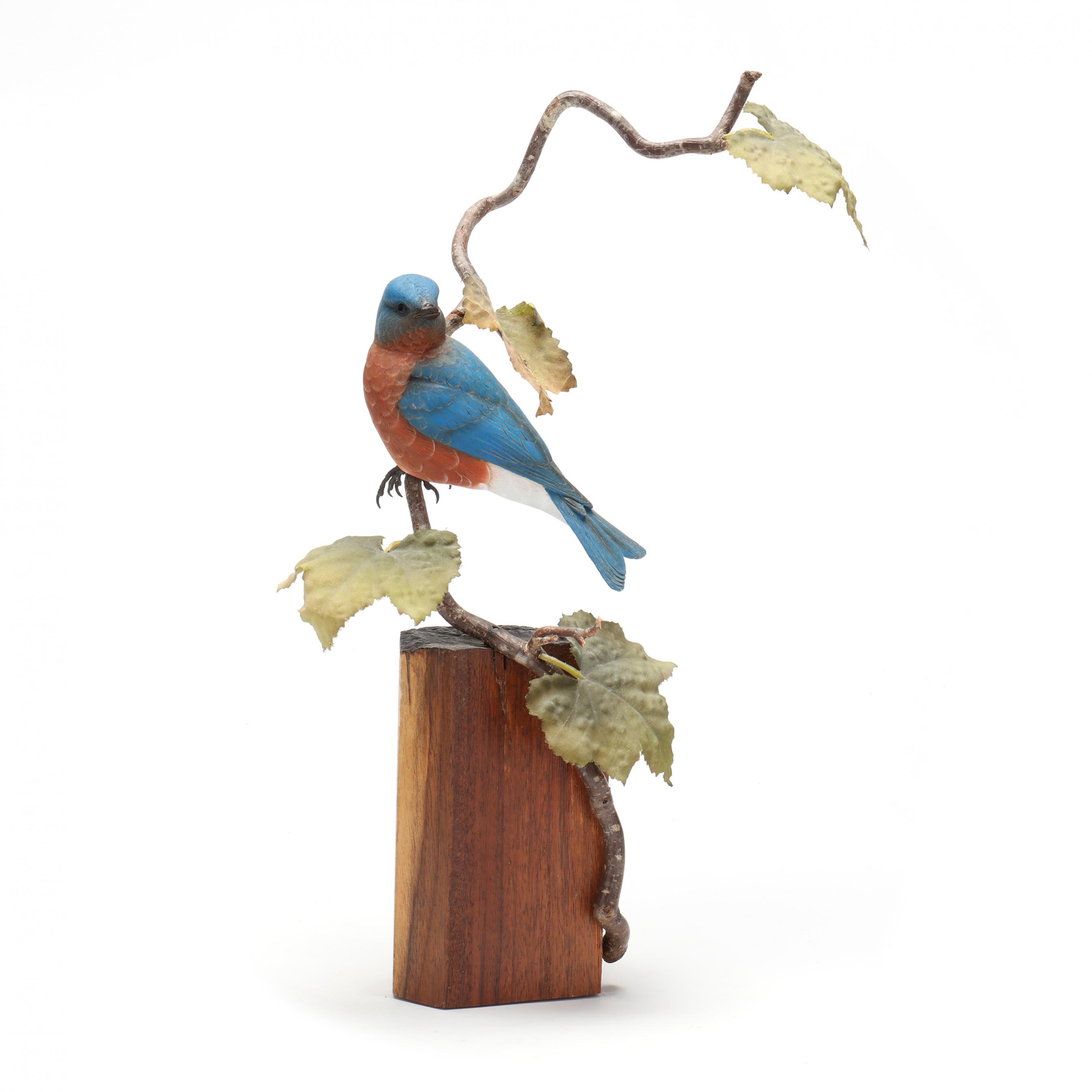 Jerry Barkley (NC), Eastern Bluebird (Lot 7393 - Sporting Art