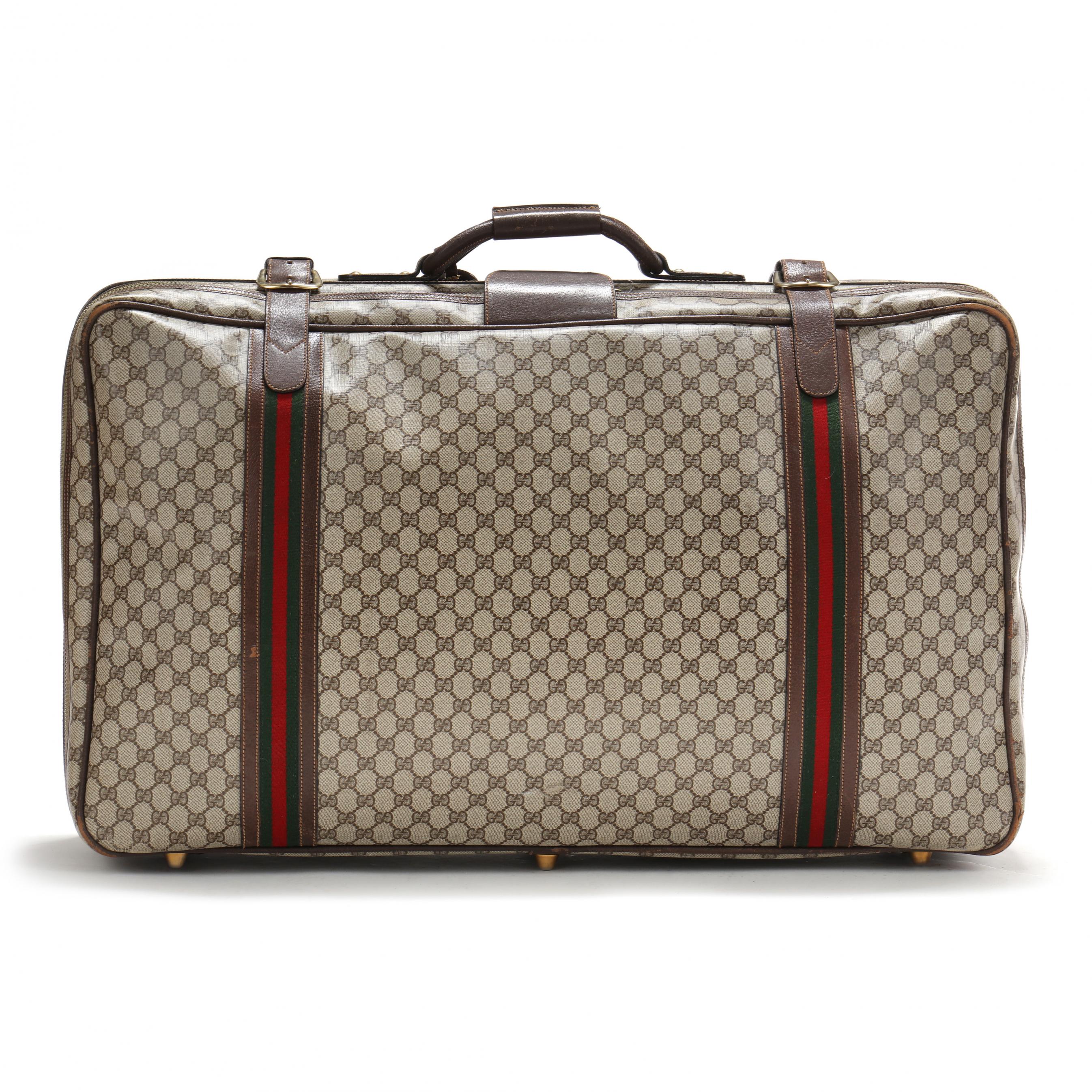 Vintage Gucci GG Monogram Suitcase in Brown (Lot 3029 - )