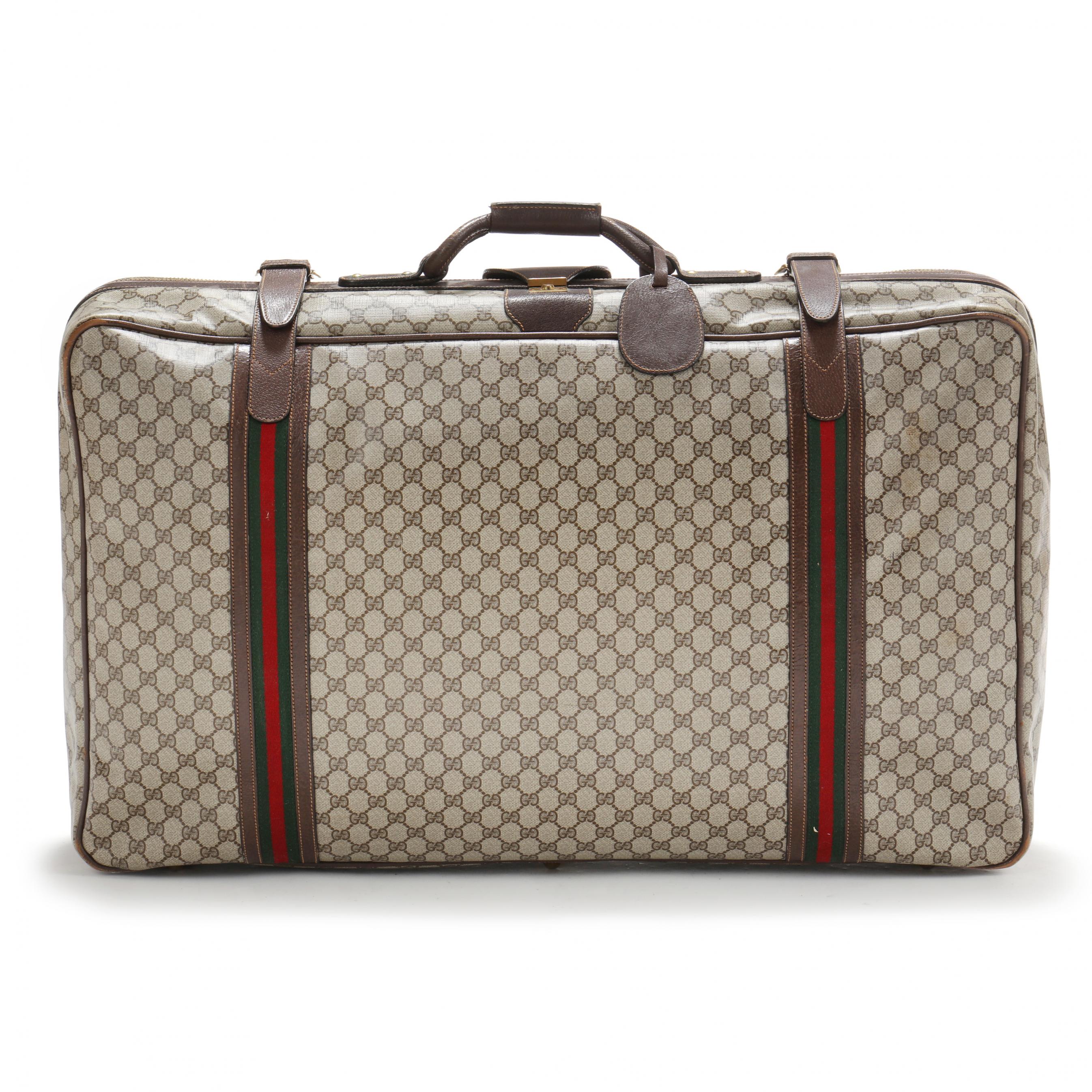Vintage Gucci GG Monogram Suitcase in Brown (Lot 3029 - )