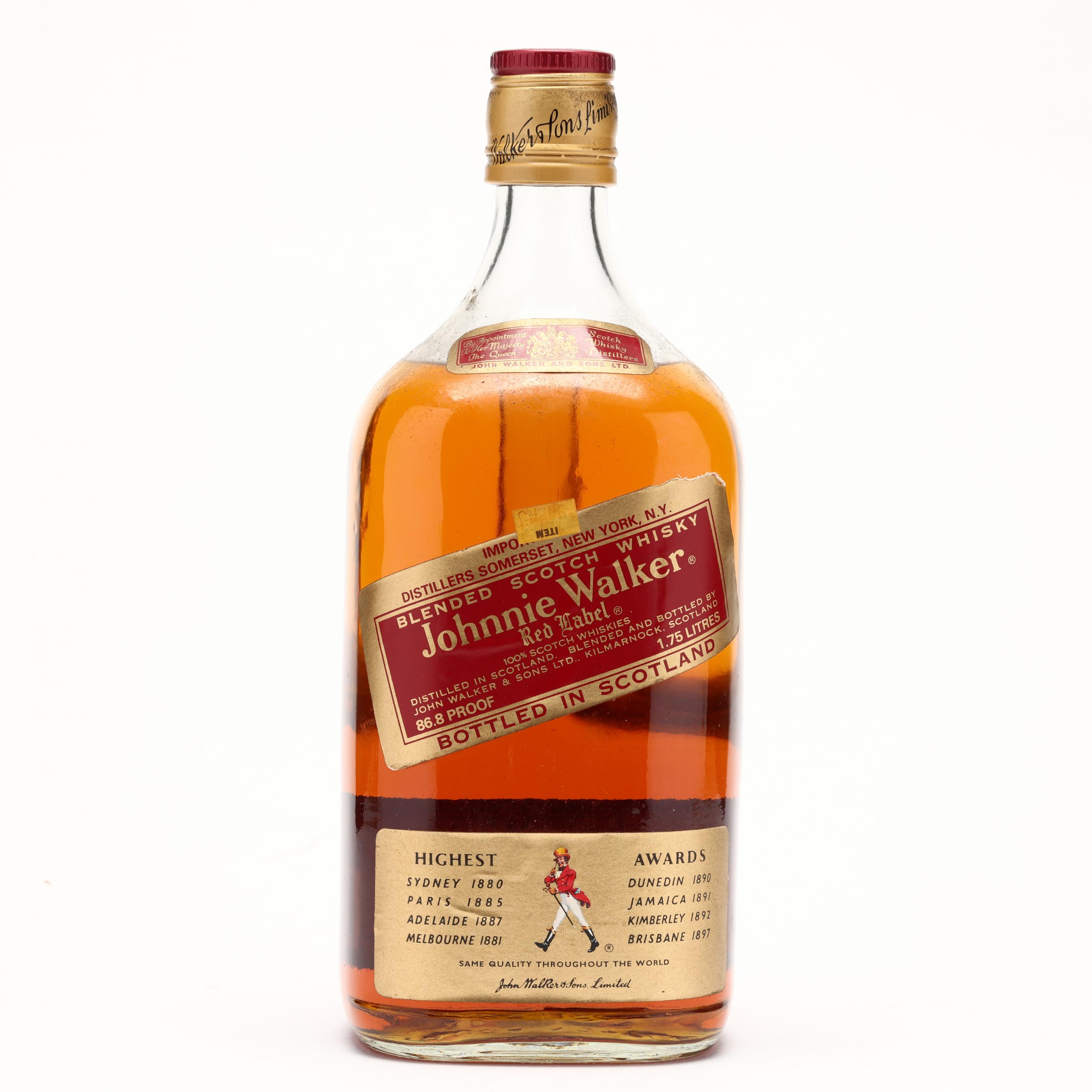 Johnnie Walker Blended Scotch Whisky, Red Label (Lot 4092