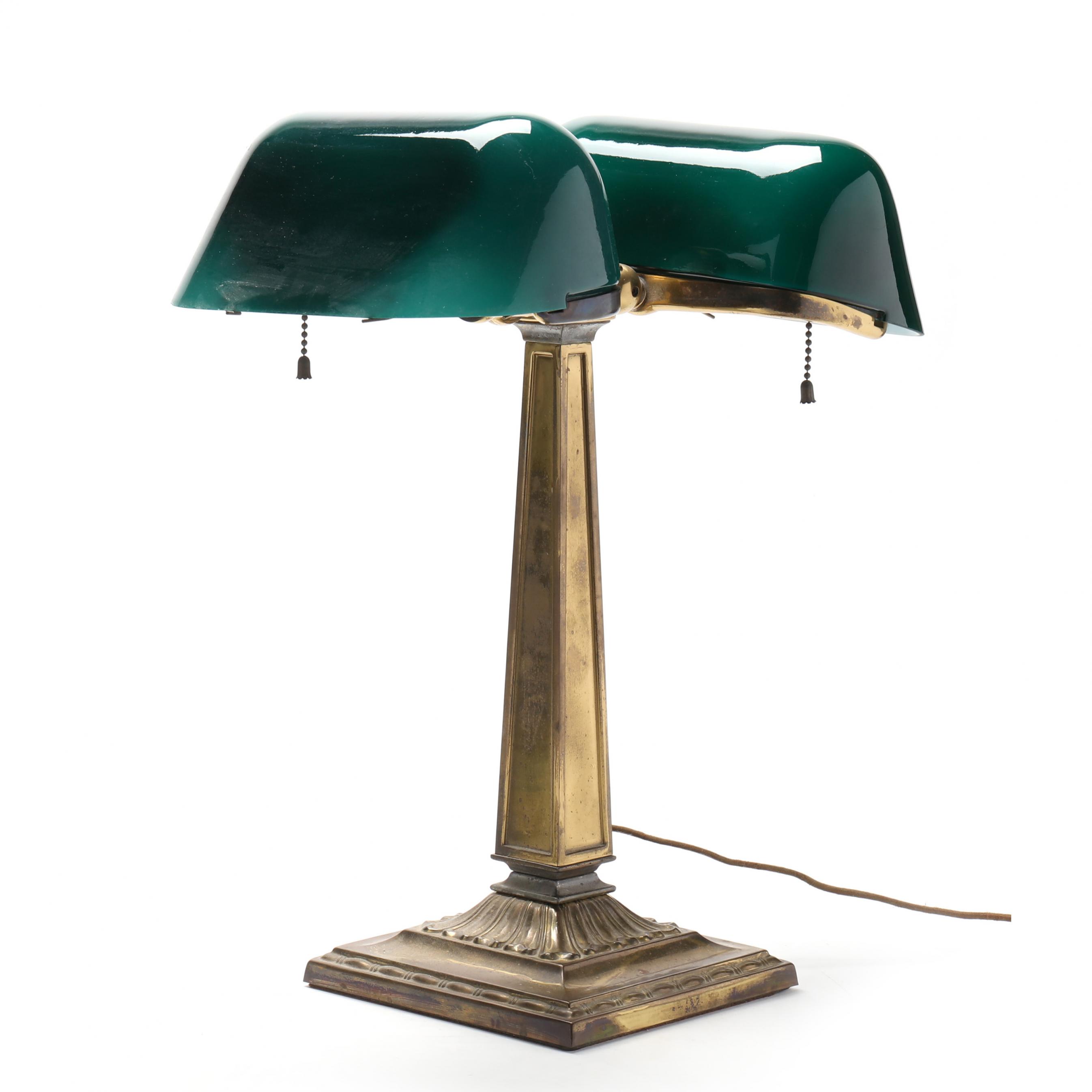 Emeralite H.G. McFaddin & Co. Partner's Lamp (Lot 4054 - May